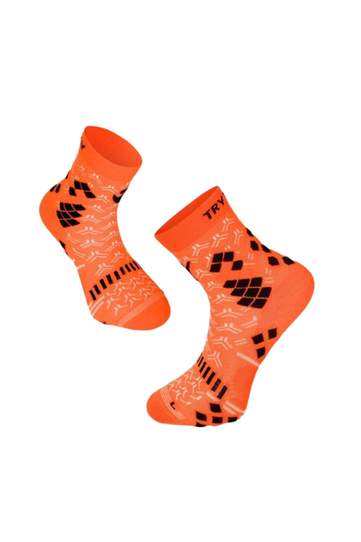 Try to Fly-Fluorescent Orange Compression Socks 8