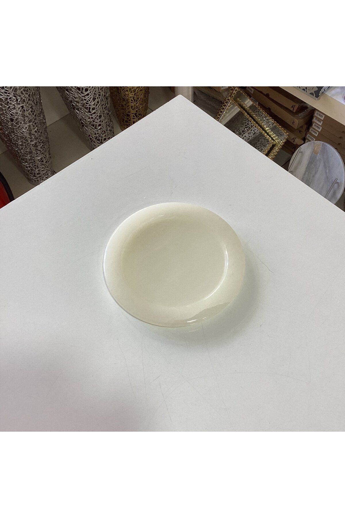 Gold home design Doğal Taş Sunum Tepsisi 15 cm çap