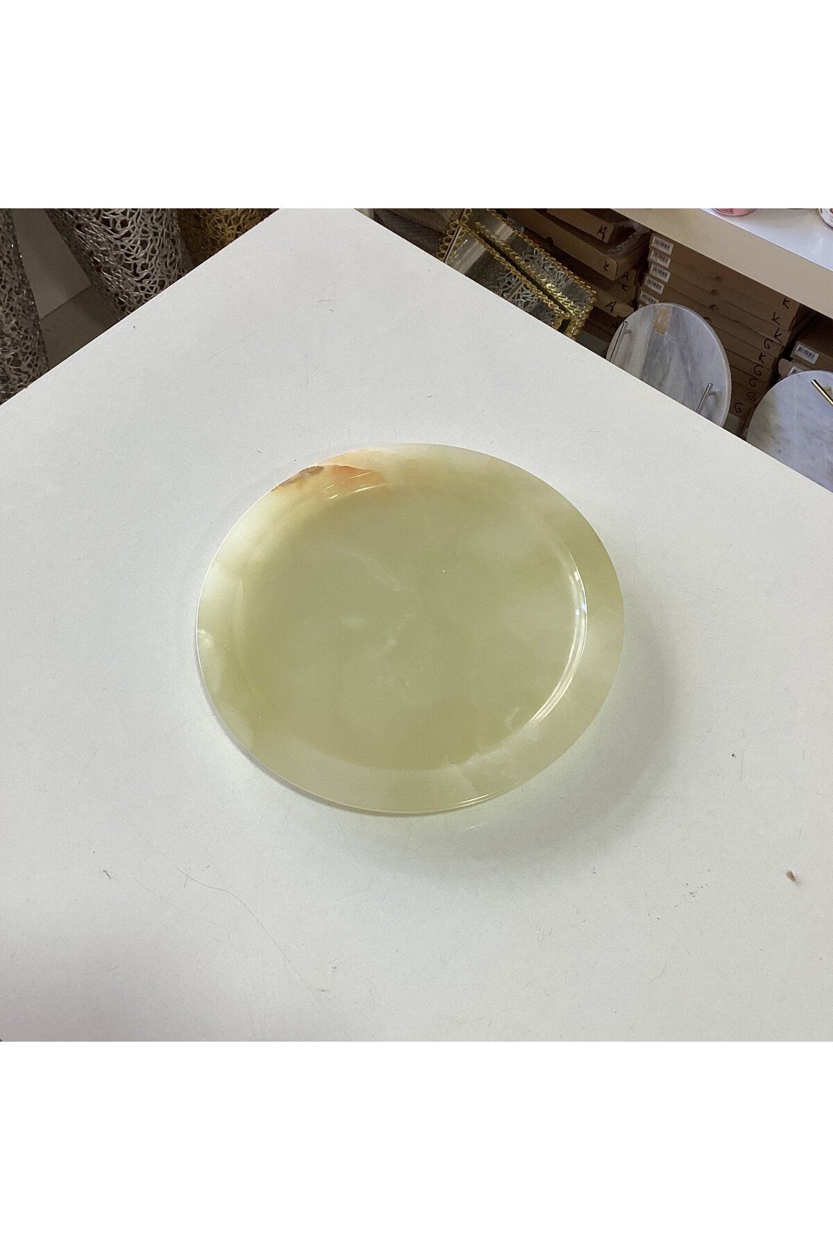 Gold home design Doğal Taş Sunum Tepsisi 20 cm çap