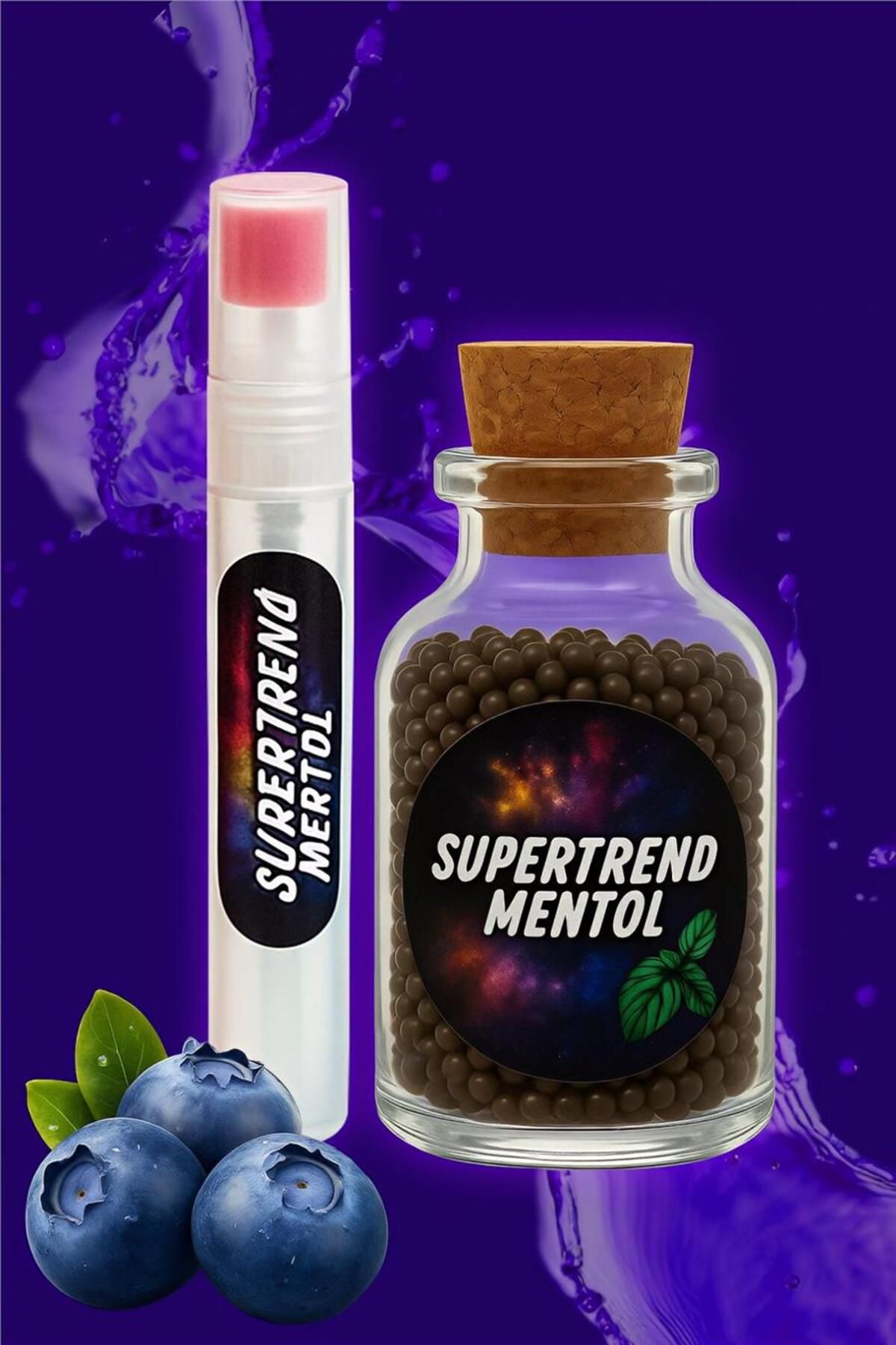supertrend Mentol Topu iri Taneli Ekstra Yaban Mersini 1000Lik Paket