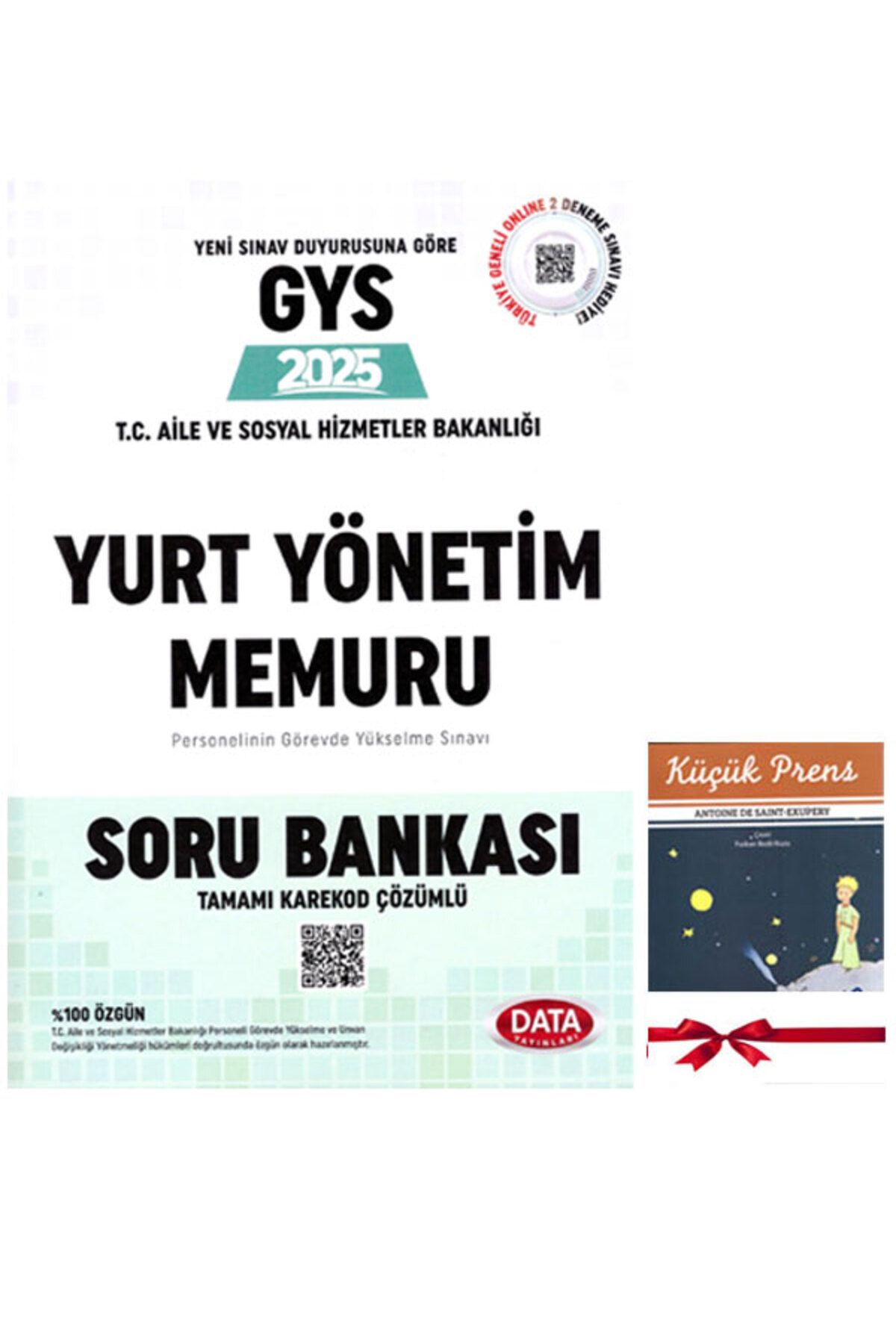 Data Yayınları 2025 GYS Aile ve Sosyal Hizmetler Bakanlığı Yurt Yönetim Memuru Karekod Çözümlü Soru Kitabı