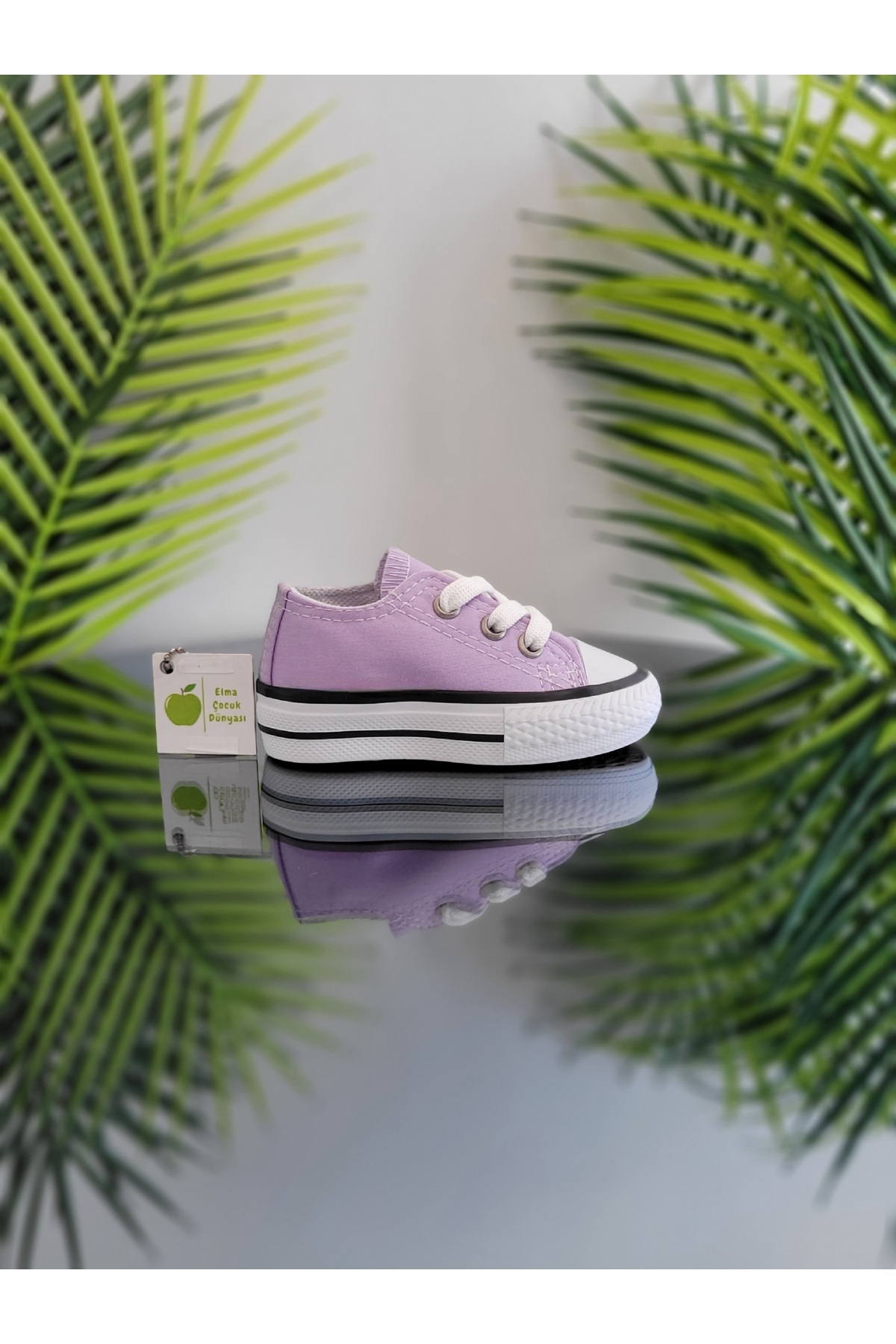elma bebe Rahat Kalıp Kız Erkek Bebek Unisex Bebe Çocuk Kısa Bağcıklı Keten Kanvas Sneaker Spor Ayakkabı fotoğrafı 2 (önizleme)