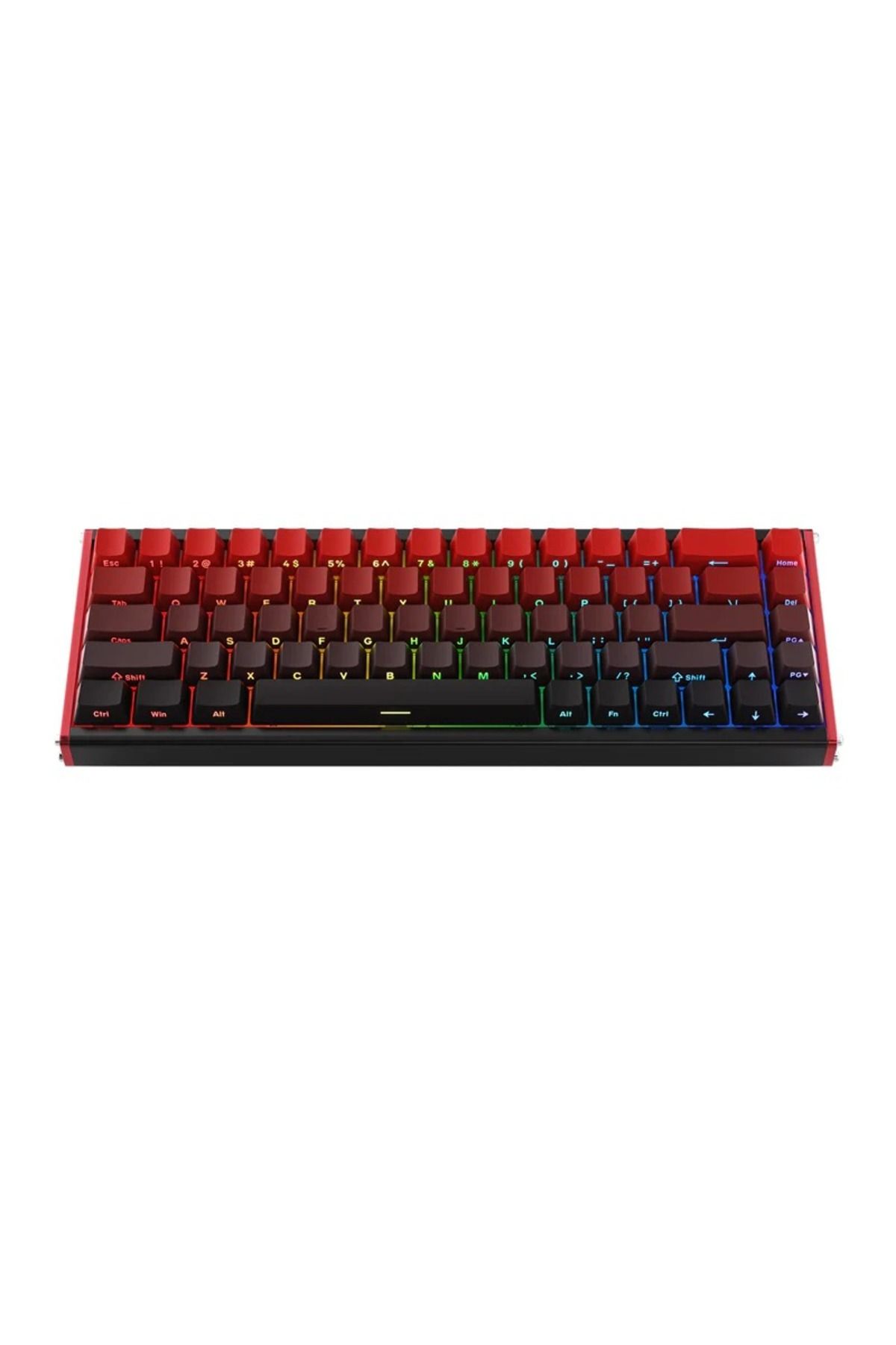 Coverzone Ajazz ALUX 68 HE Kablolu-8000hz Manyetik Switch Oyun Klavyesi Alümniyum Gövde Yapısı