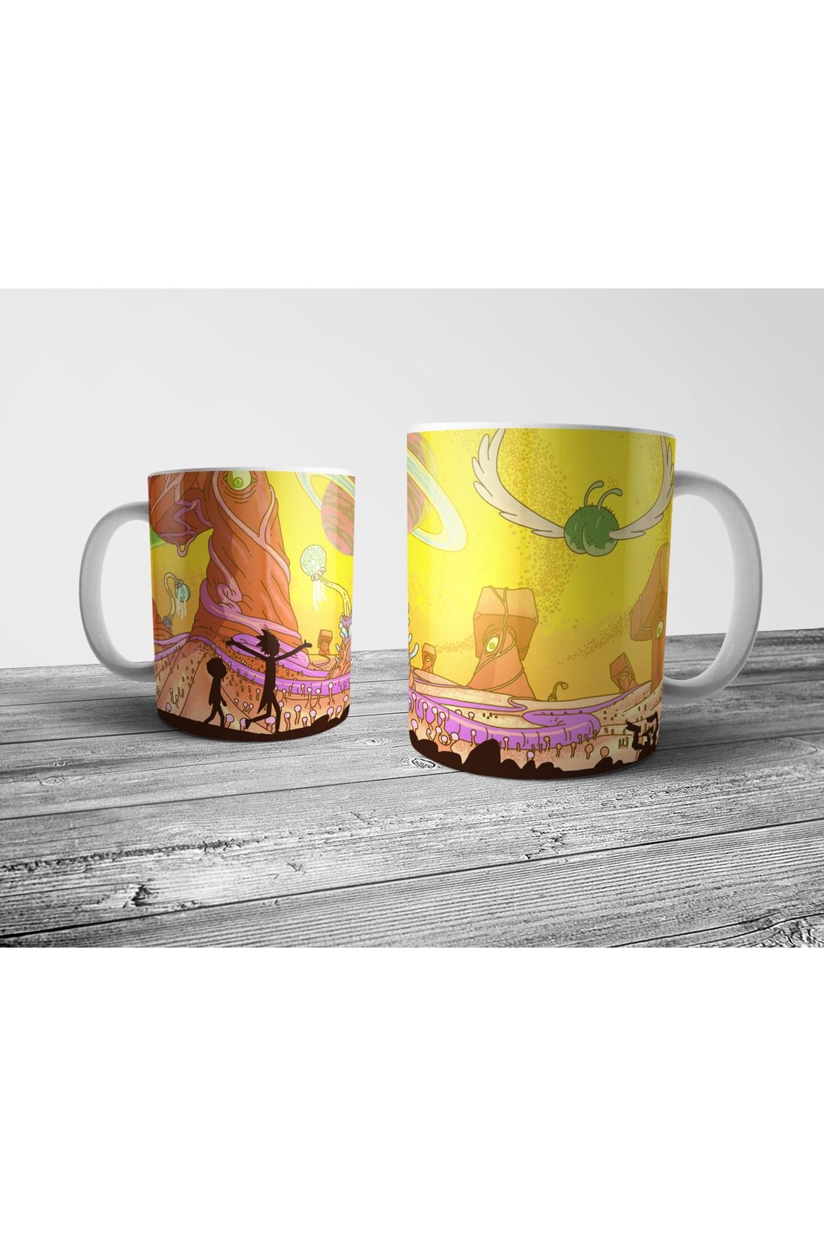 Pixxa Rick and Morty Kupa Bardak Model 21