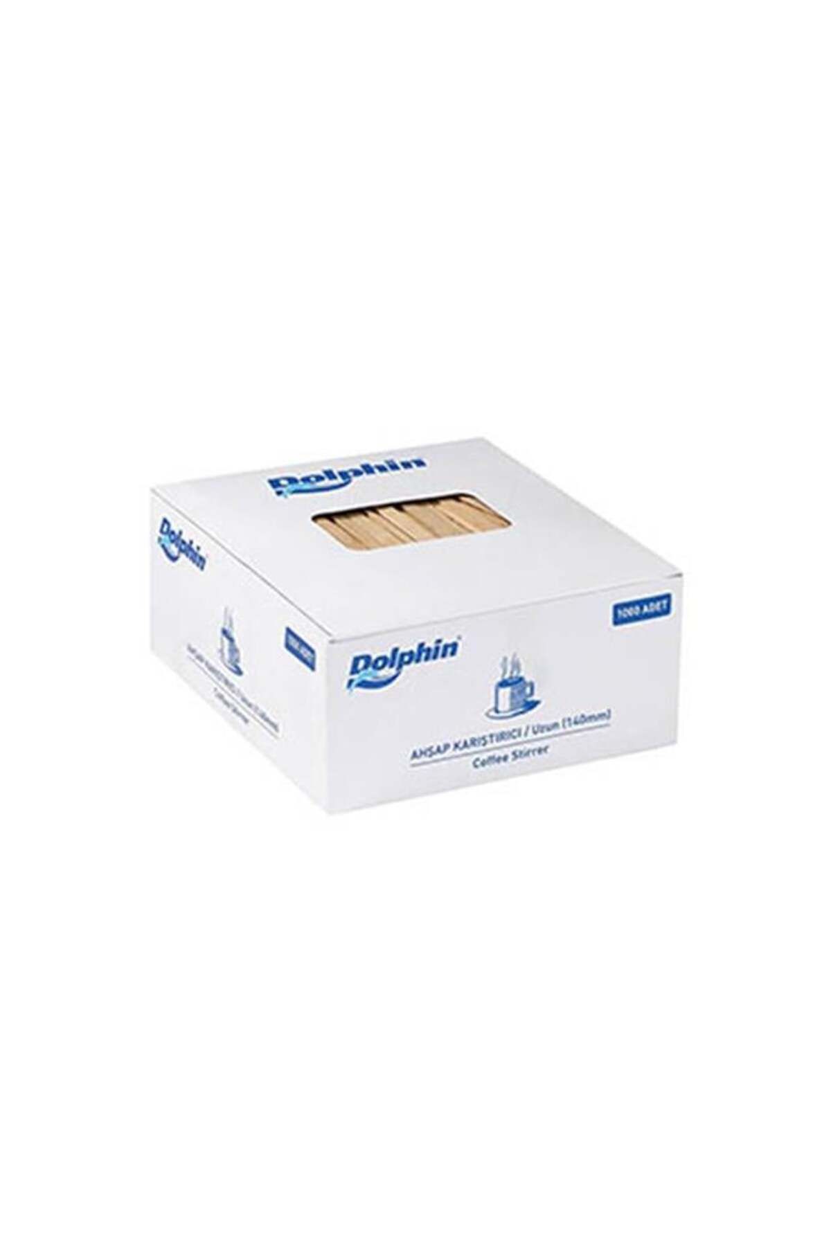 alsepeteavm Dolphin Tahta Karıştırıcı 10cm 1000li