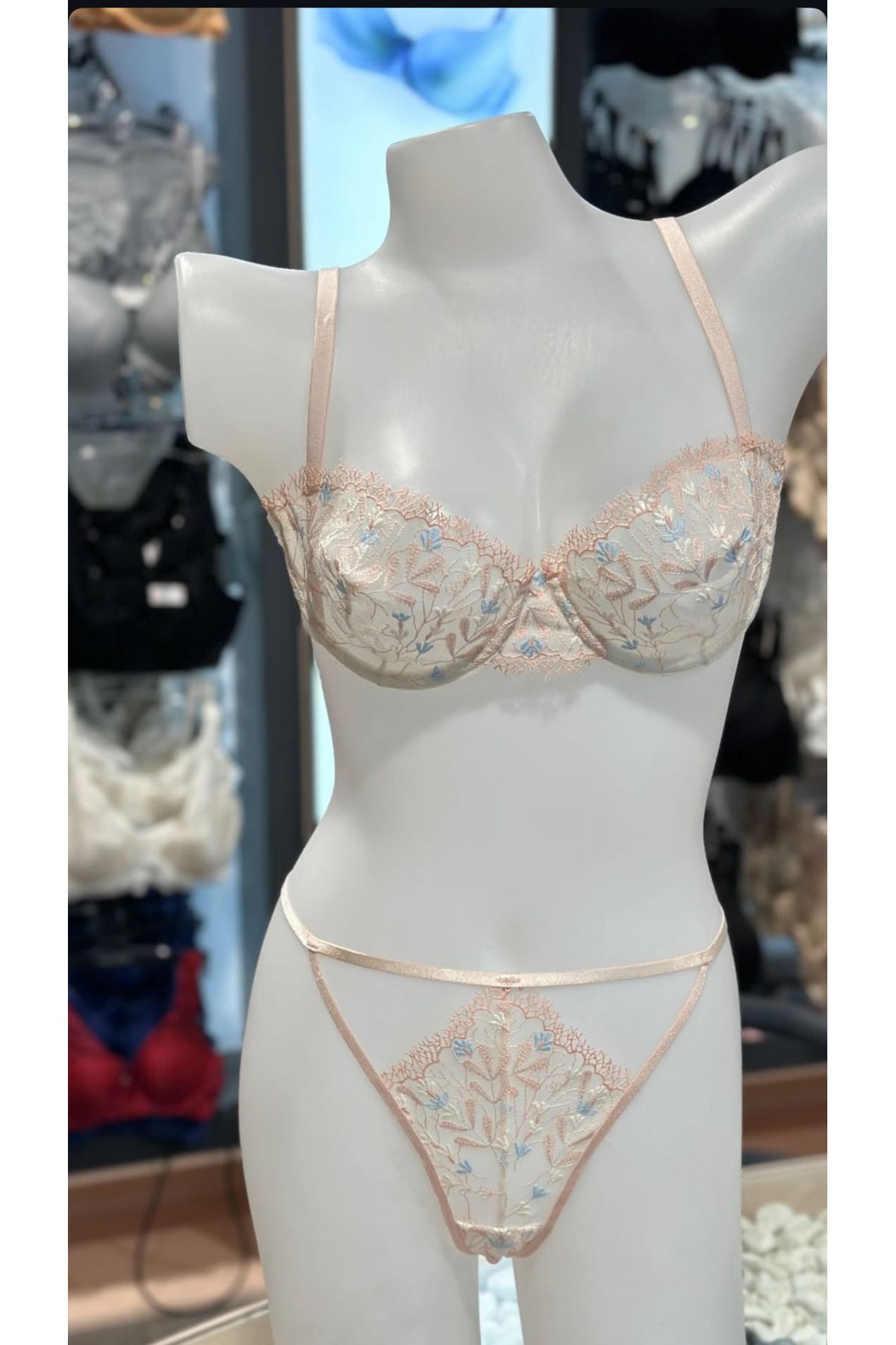 Gamze Day's Lingerie Brode Sütyen Külot Takım - Balenli