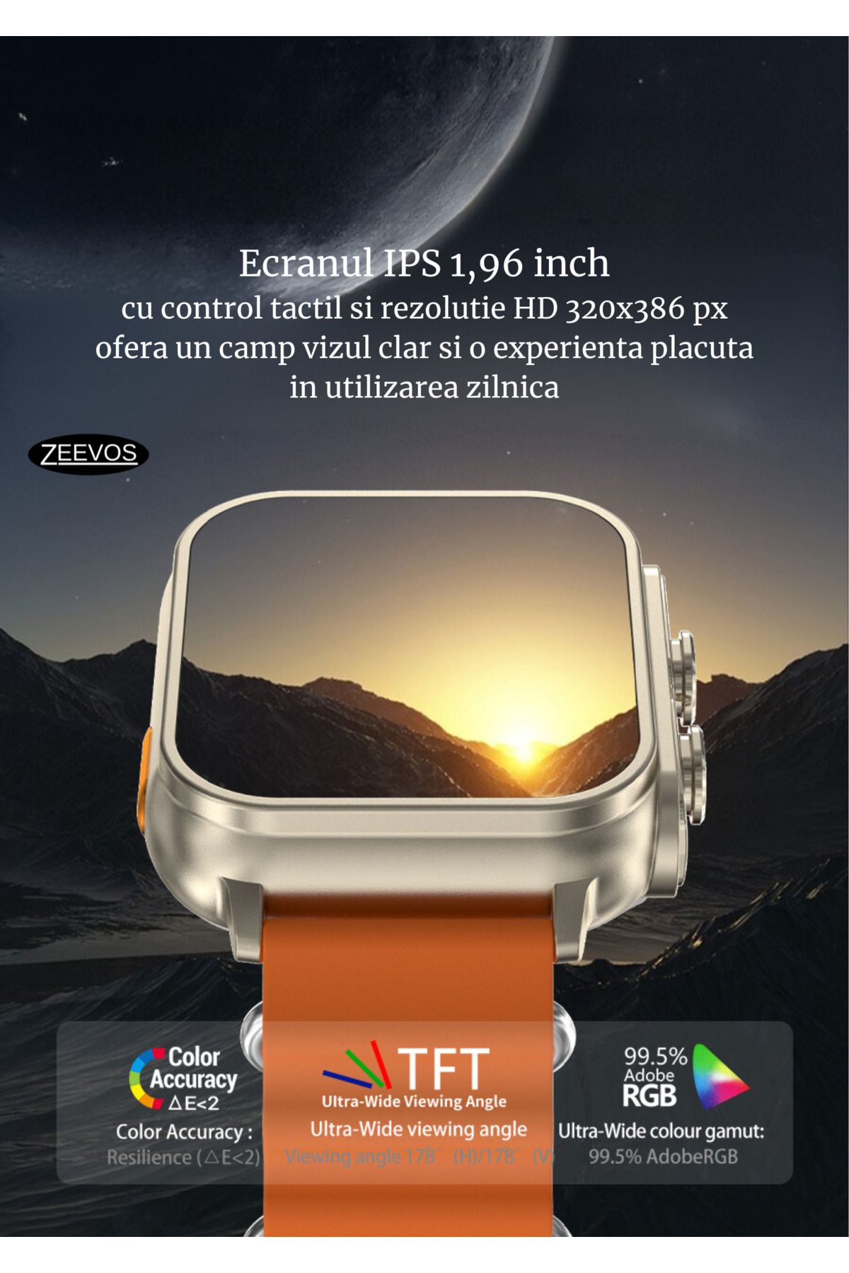 zeevos-N22 Smartwatch With Built-in Bluetooth Headphones, Nfc, Bluetooth Call, Notifications, 3