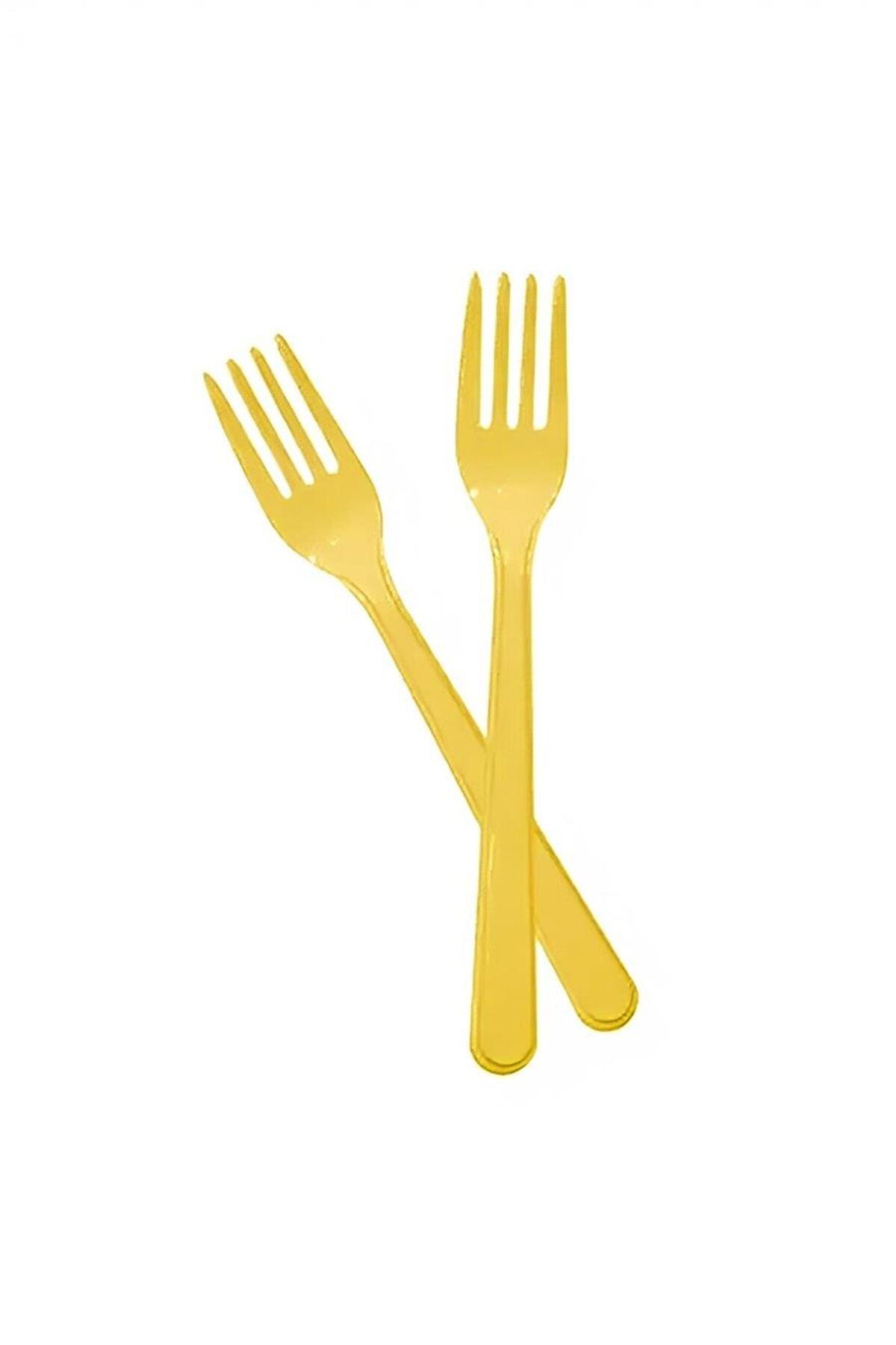 alsepeteavm Sarı Plastik Çatal