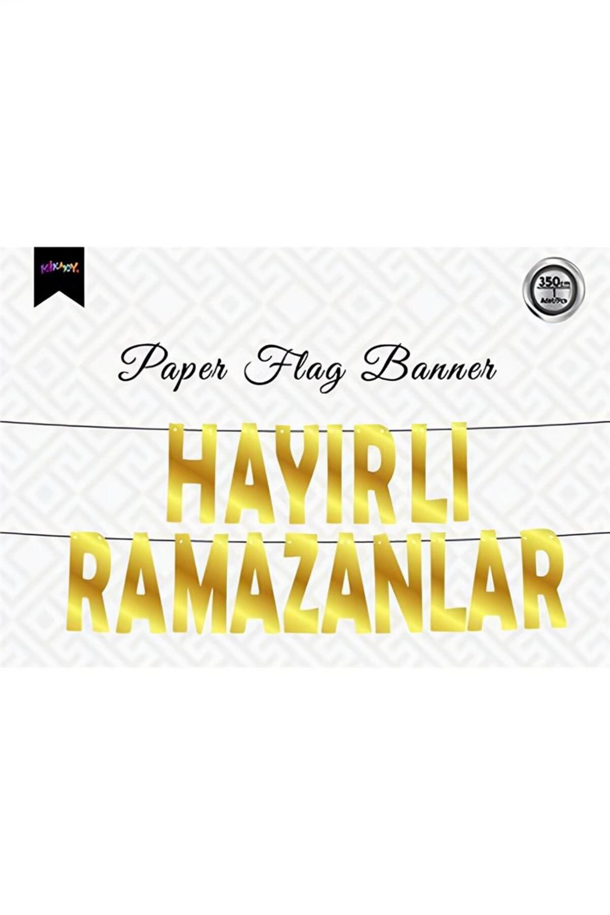 alsepeteavm Hayırlı Ramazanlar Metalize Harf Banner