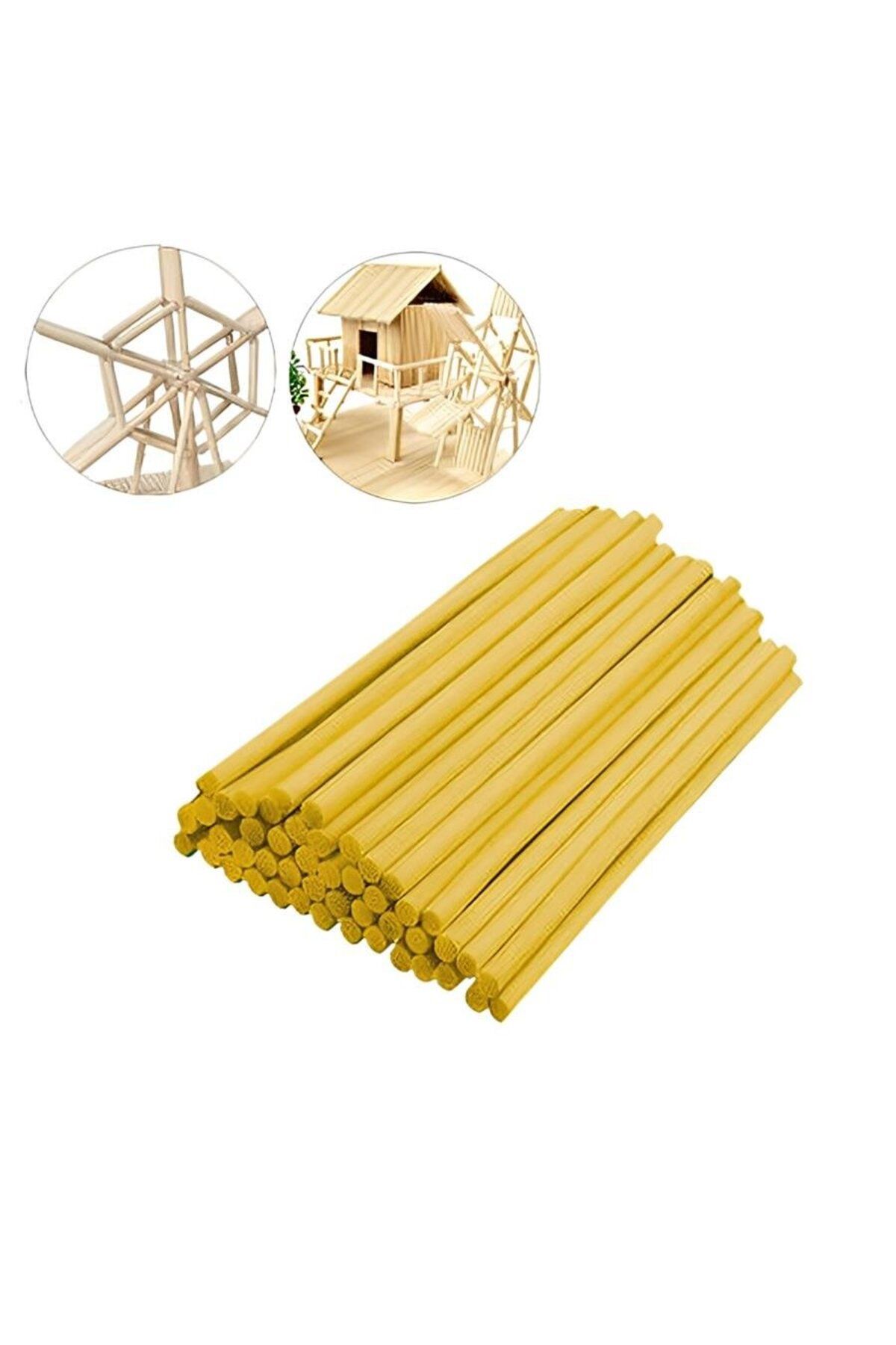 alsepeteavm Sarı Tahta Çubuk 13cm