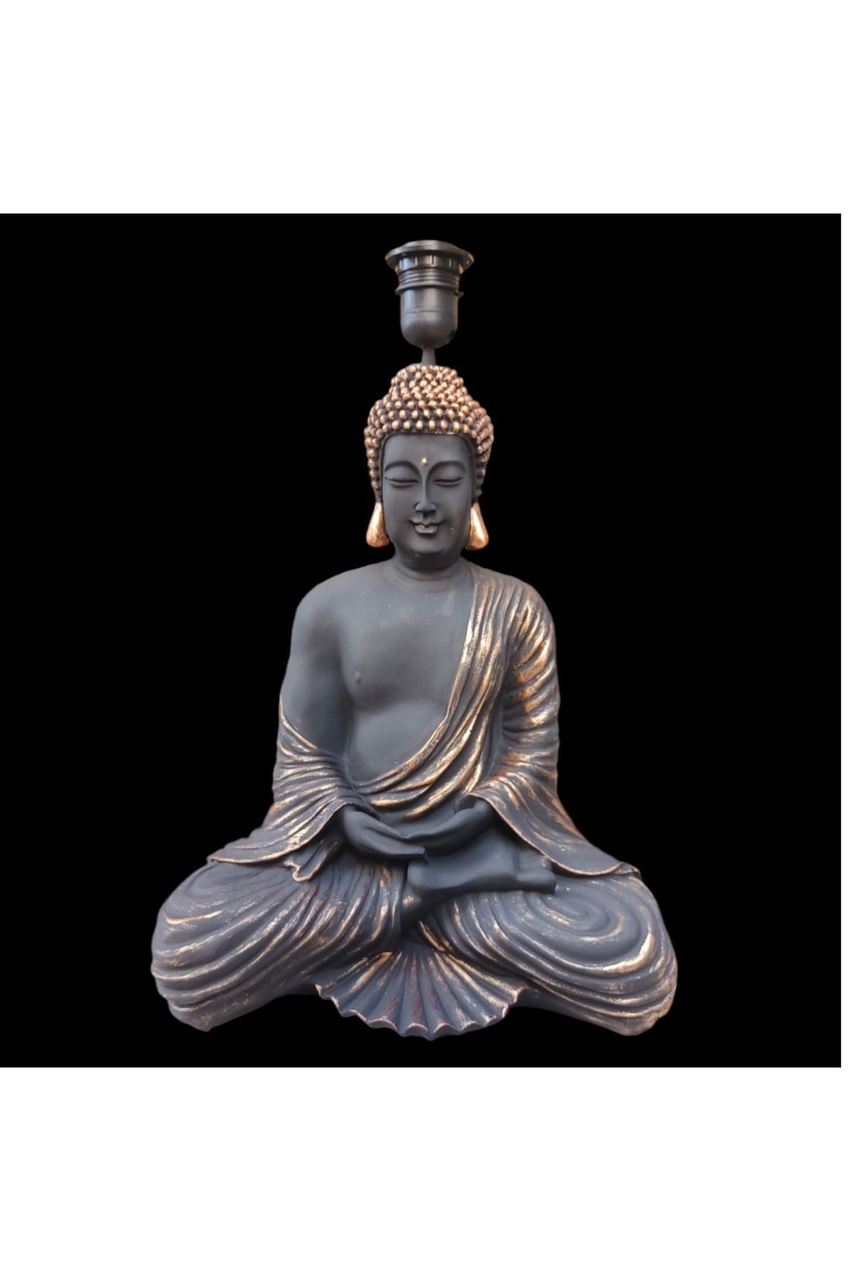 SerenityHaven Büyük Boy Oturan Buda Abajur Ayağı