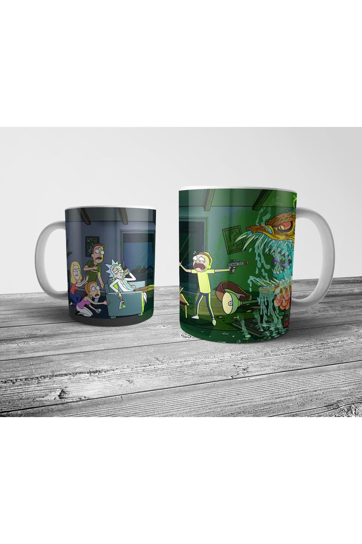 Pixxa Rick and Morty Kupa Bardak Model 35