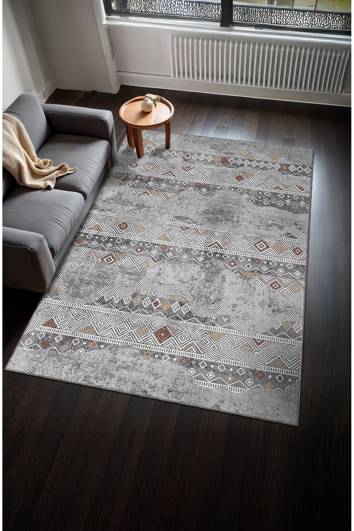 BigArts Home Makinede Yıkanabilir Kaymaz Taban Leke Tutmaz İskandinav Salon Halısı Mutfak Halısı ve Yolluk