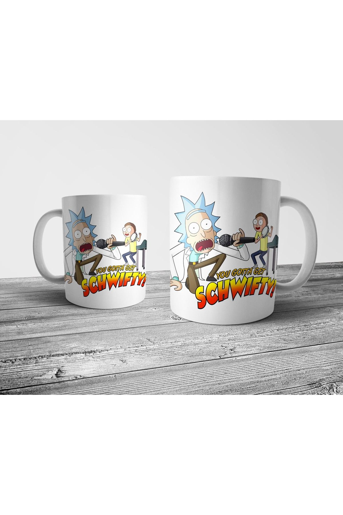 Pixxa Rick and Morty Kupa Bardak Model 4