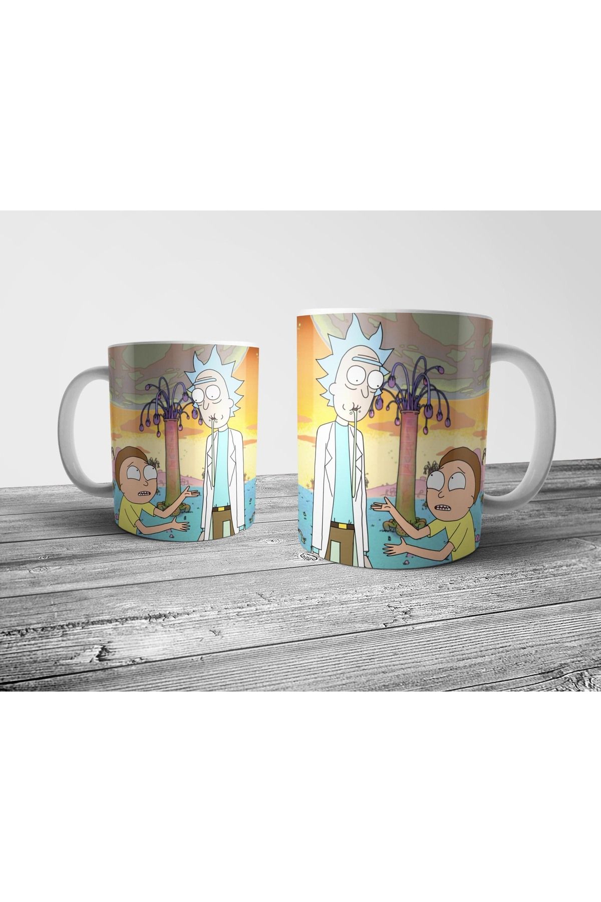 Pixxa Rick and Morty Kupa Bardak Model 19