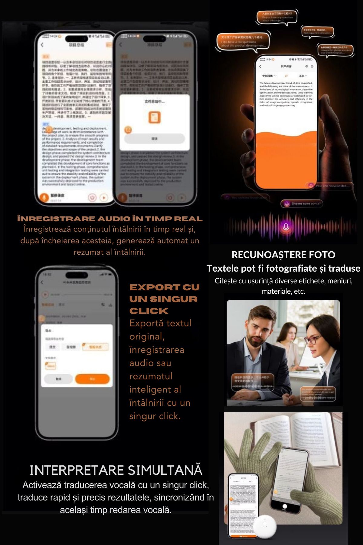 clickzu-Clickzu assistant for phone, magnetic attachment, translation 50+ languages: text/voice/images, summaries 9
