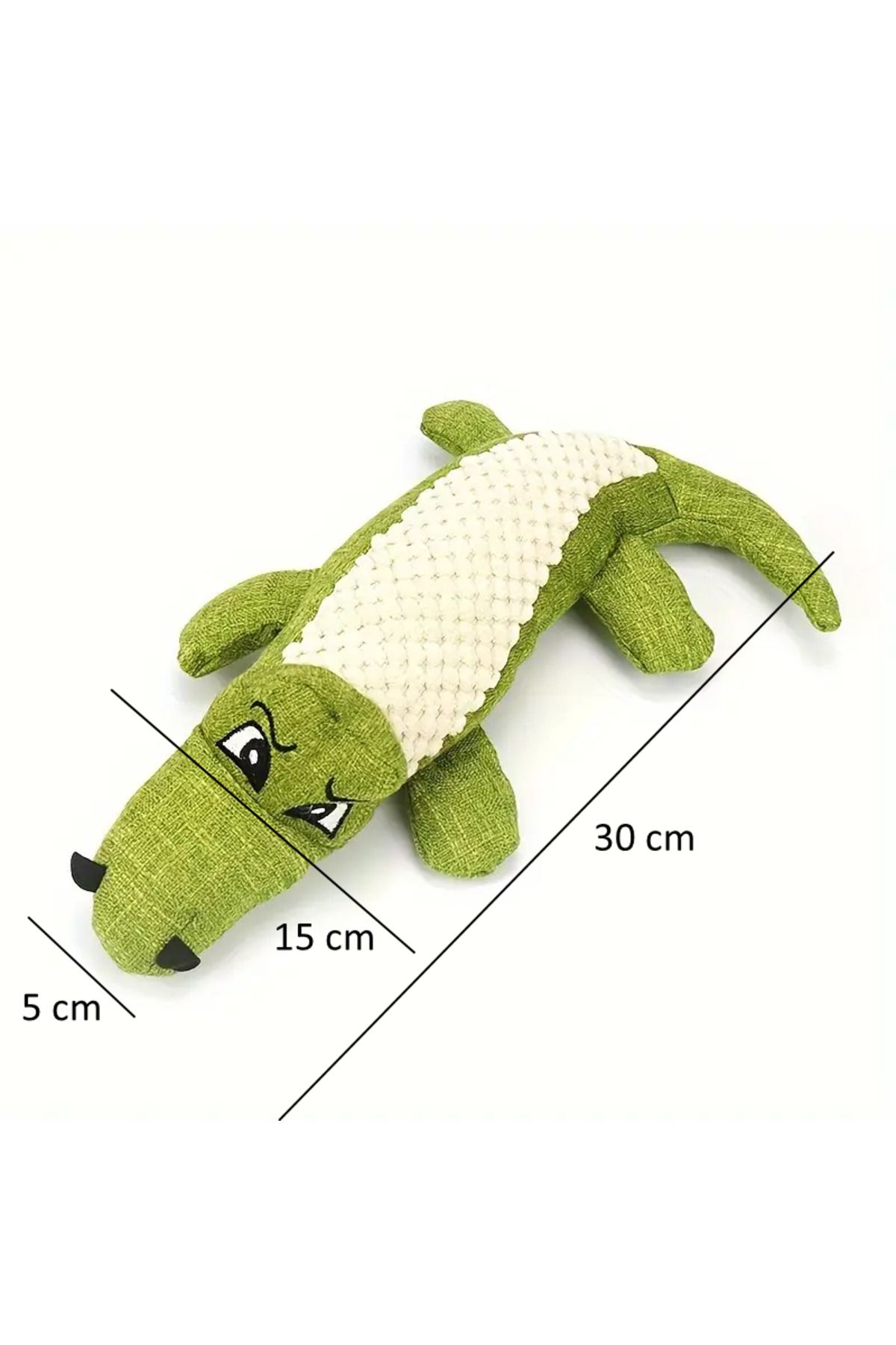 Ropet-Ropet® crocodile toy for puppies, 30cm, sound element, soft and durable material, red 3