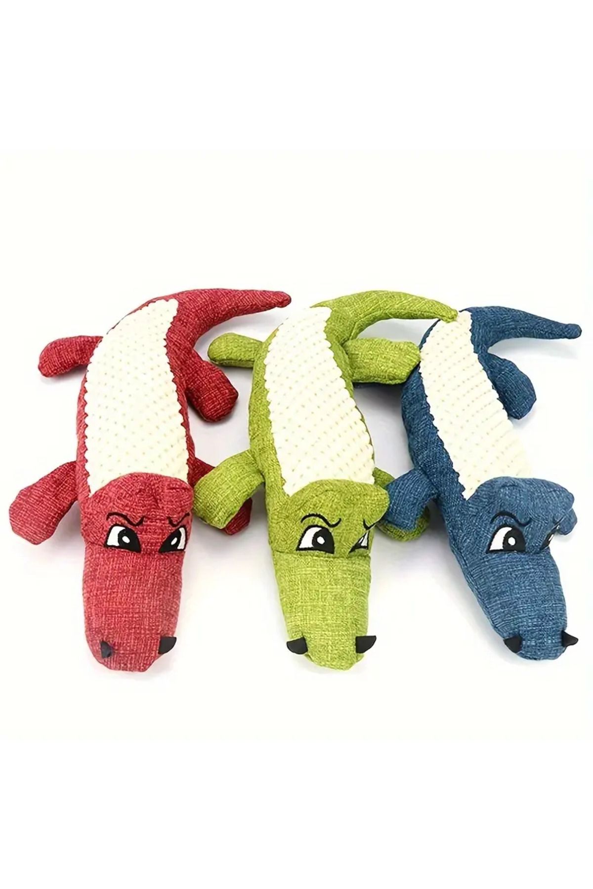 Ropet-Ropet® crocodile toy for puppies, 30cm, sound element, soft and durable material, red 4