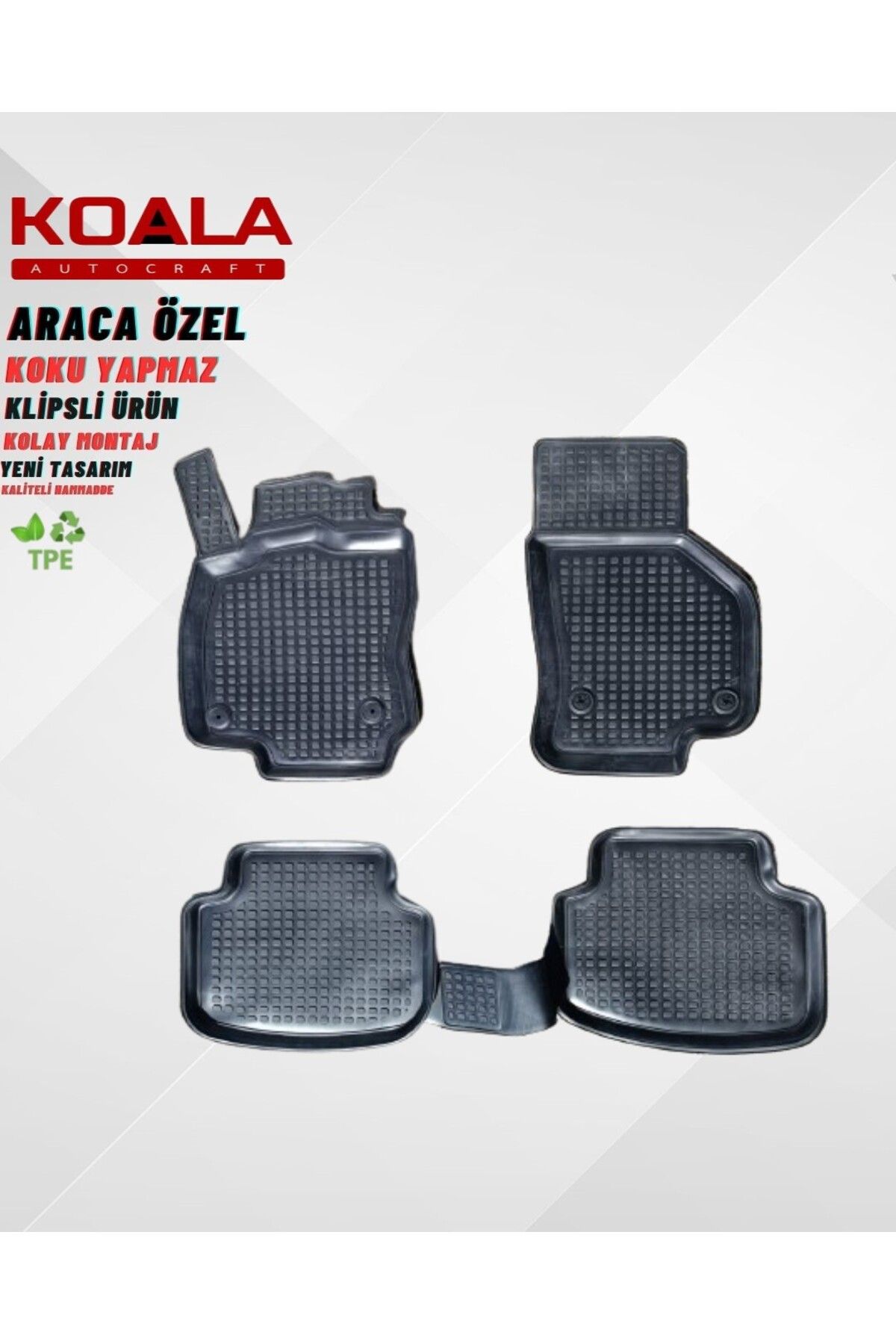 KoalaOtoTekstil Renault Symbol Uyumlu Araca Özel Paspas 2013 Sonrası 3d Havuzlu Paspas