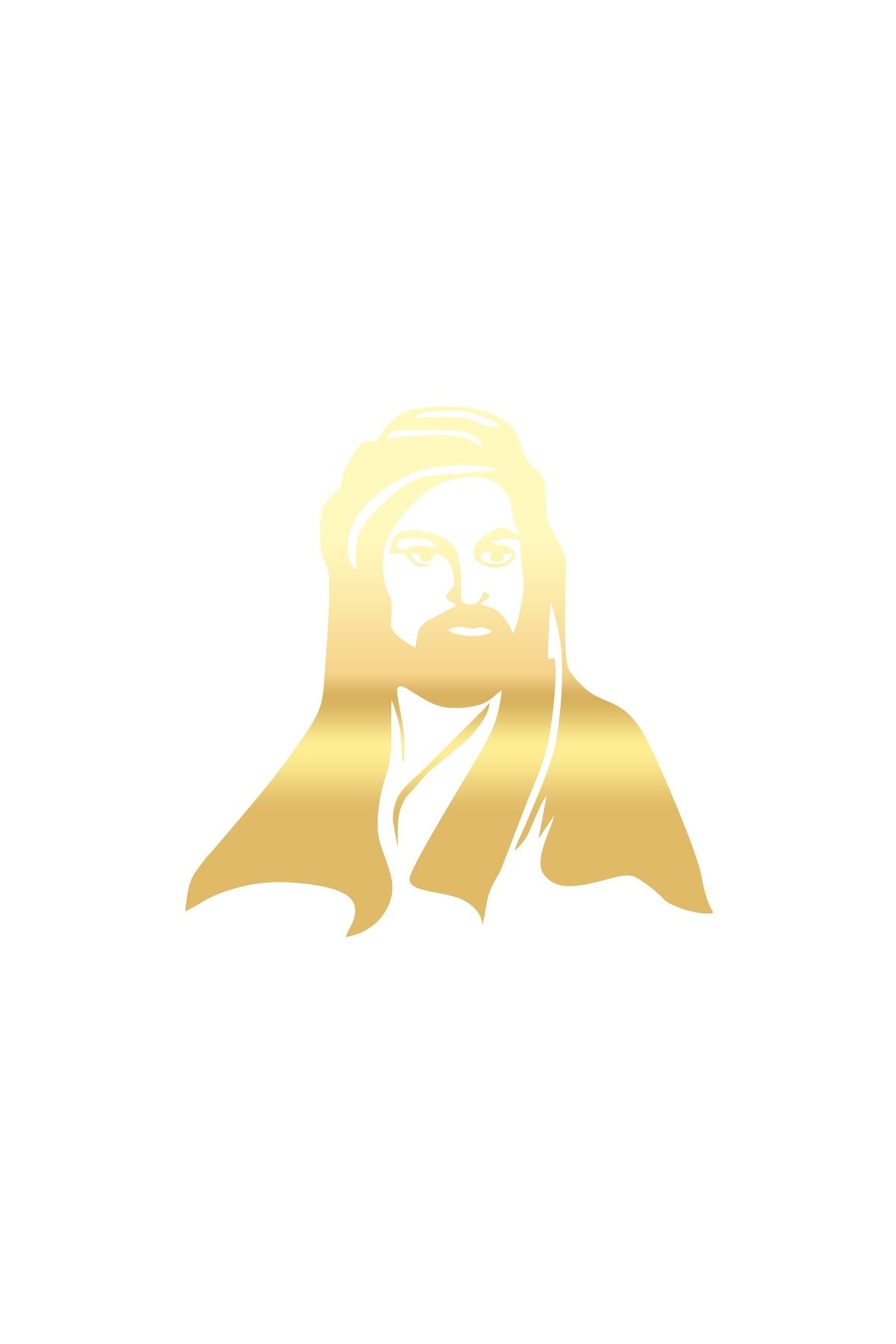 Reysa Tasarım Hz.Ali Araba Sticker 17x17 Cm Gold