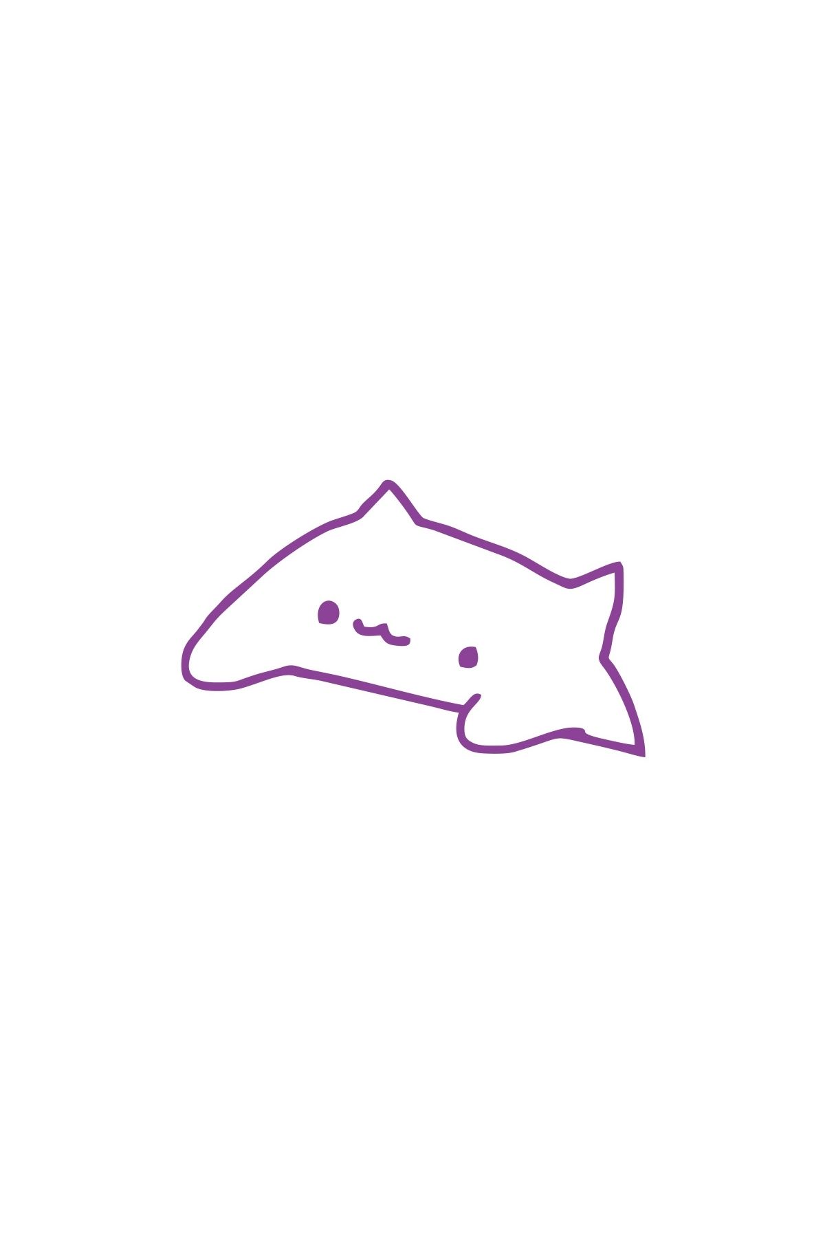 Reysa Tasarım Sevimli Kedi Araba Sticker 17x17 Cm Mor