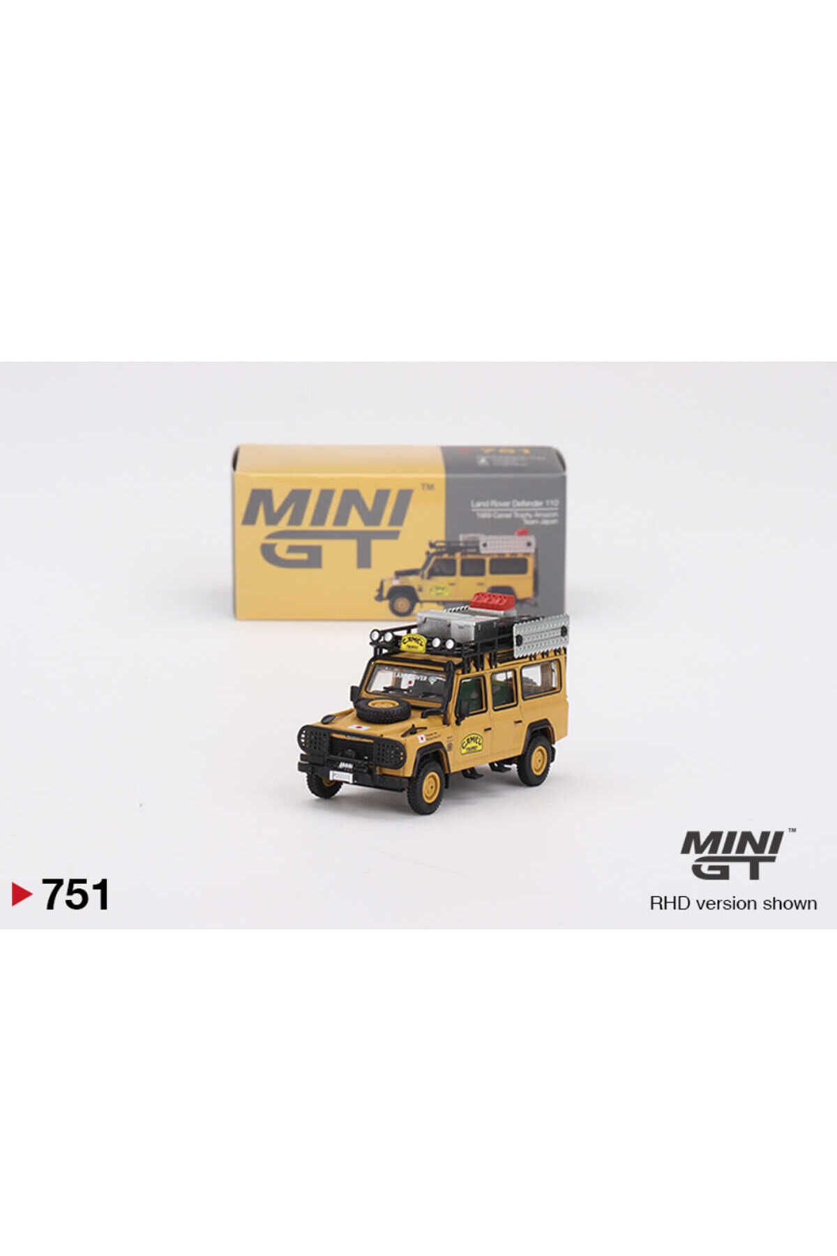 alpmodel Mini GT 1/64 Land Rover Defender 110 1989 Camel Trophy Amazon Team Japan MGT00751