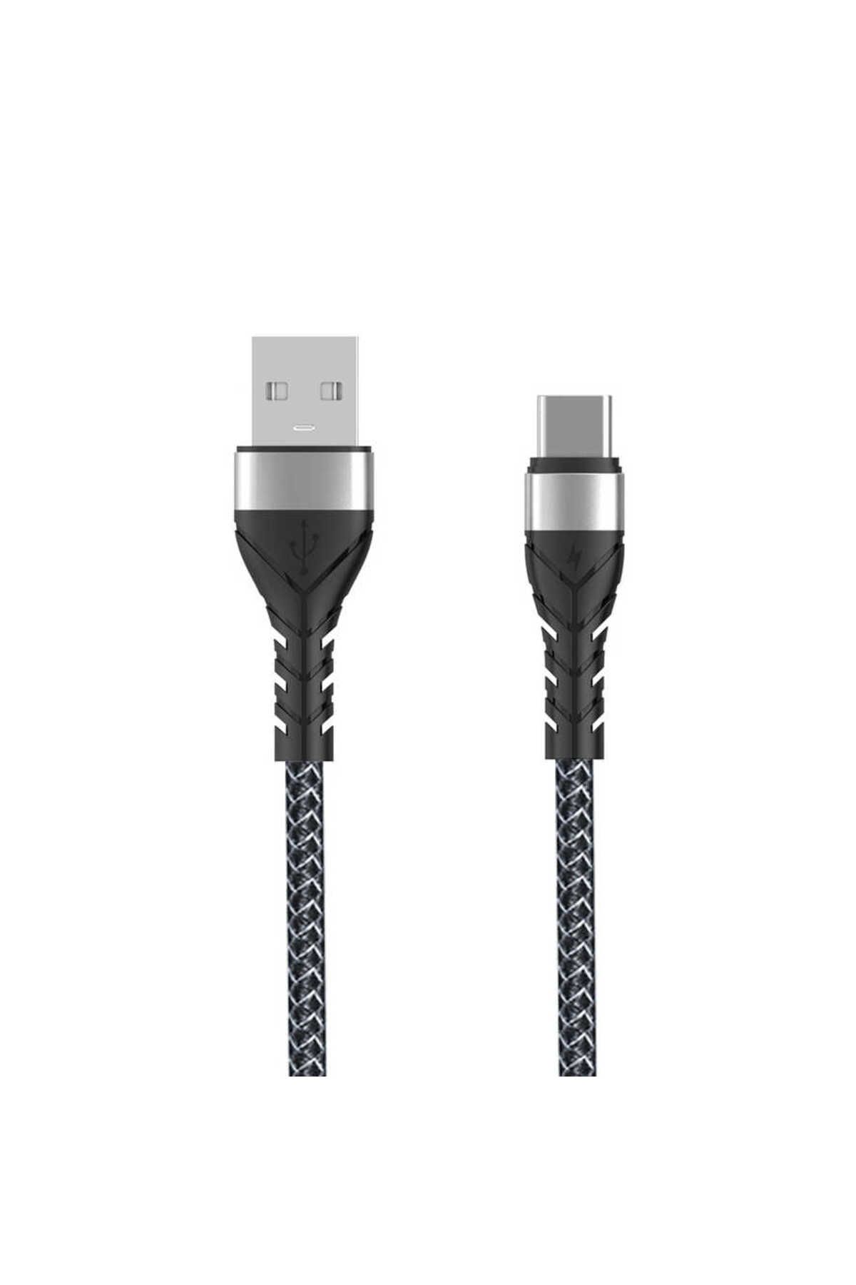 Kılıfist Siyah Bax Type - C Usb Kablo 1M-KLFS