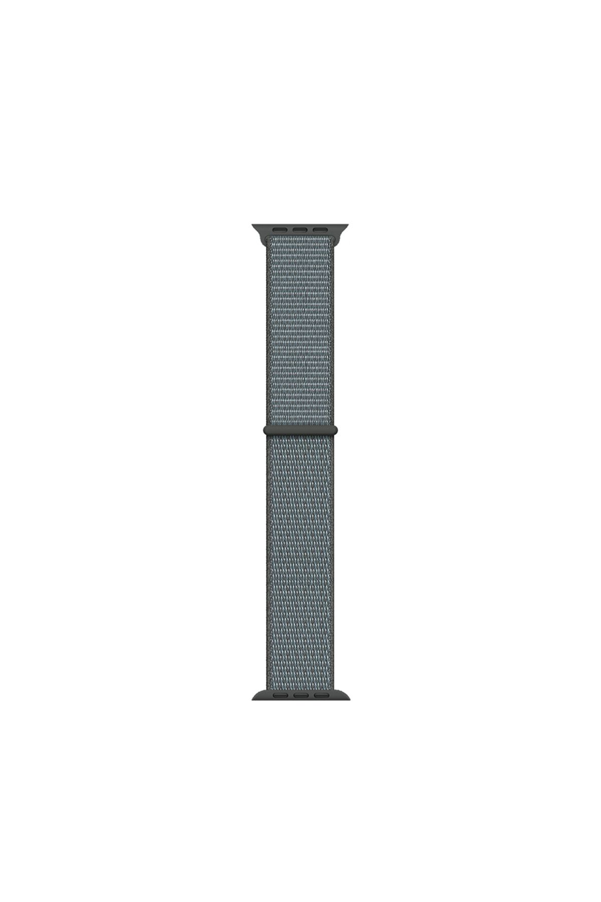 Kılıfist Watch 7 41mm Kordon Band-03 Serisi Hasır Strap Kayış-Storm Grey