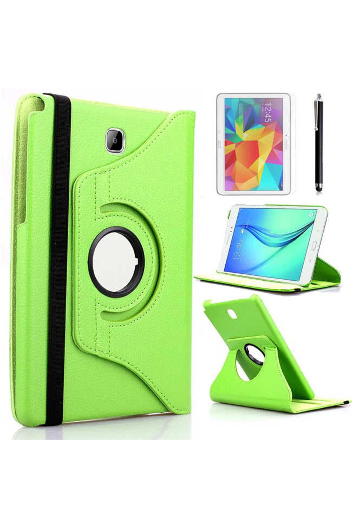 Kılıfist Galaxy Tab A T550 9.7 Uyumlu KLFS Dönebilen Standlı Kılıf-Yeşil