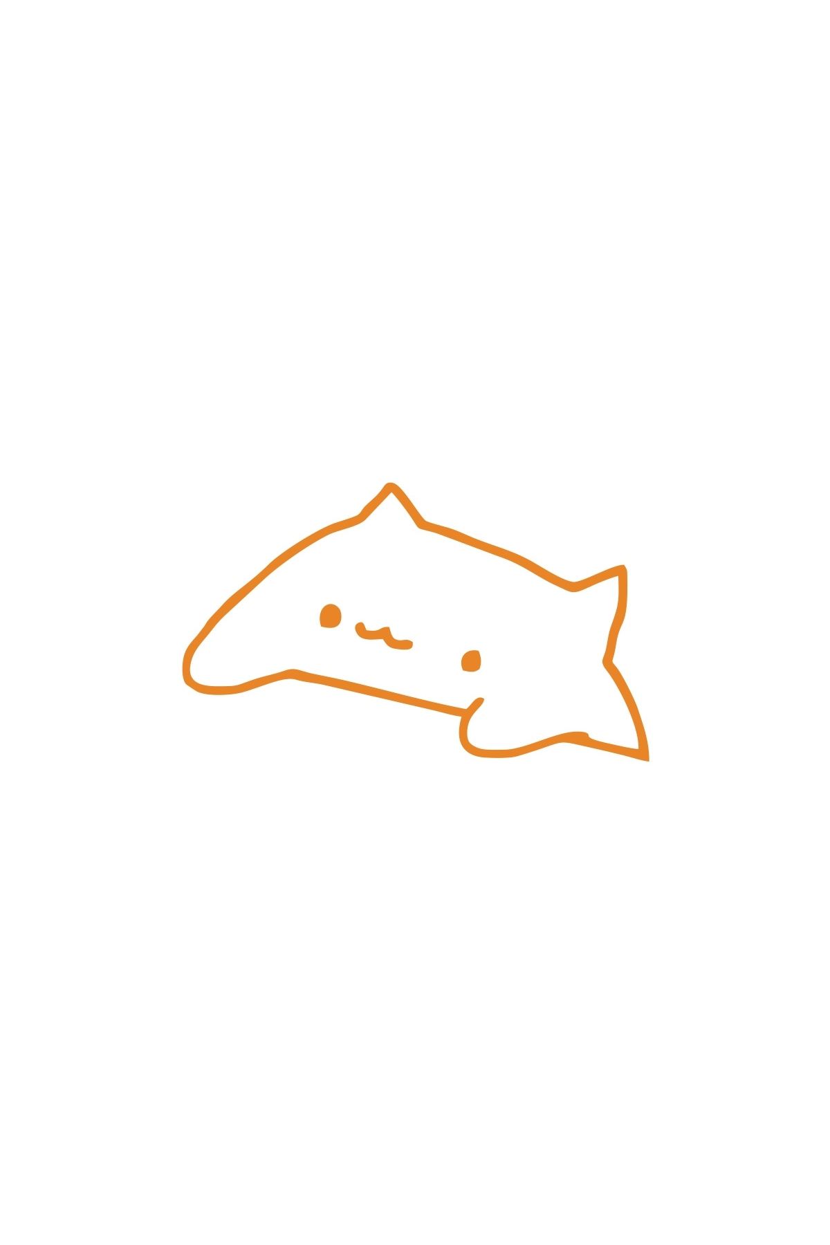 Reysa Tasarım Sevimli Kedi Araba Sticker 17x17 Cm Turuncu