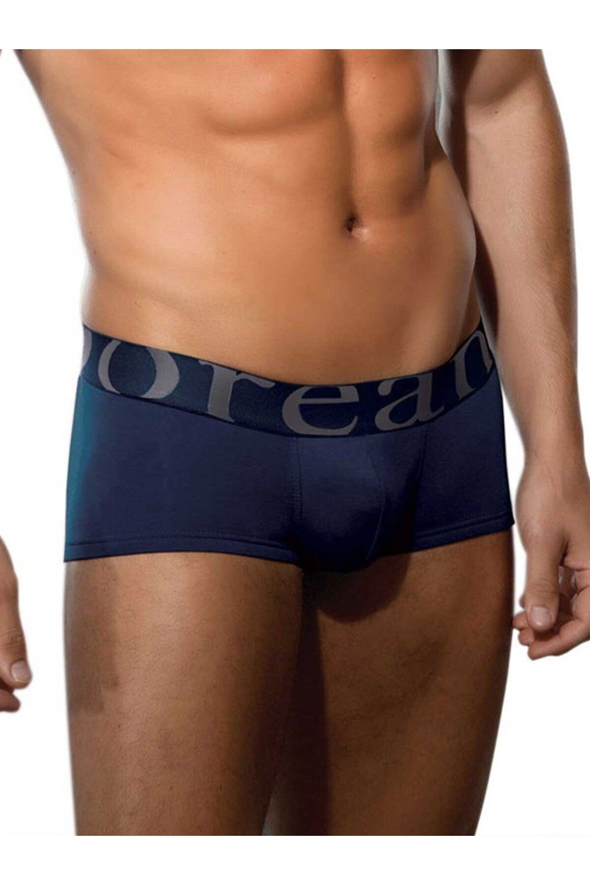NazikEndam Dore anse Lacivert Erkek Modal Torbalı Mini Paça Boxer 1775