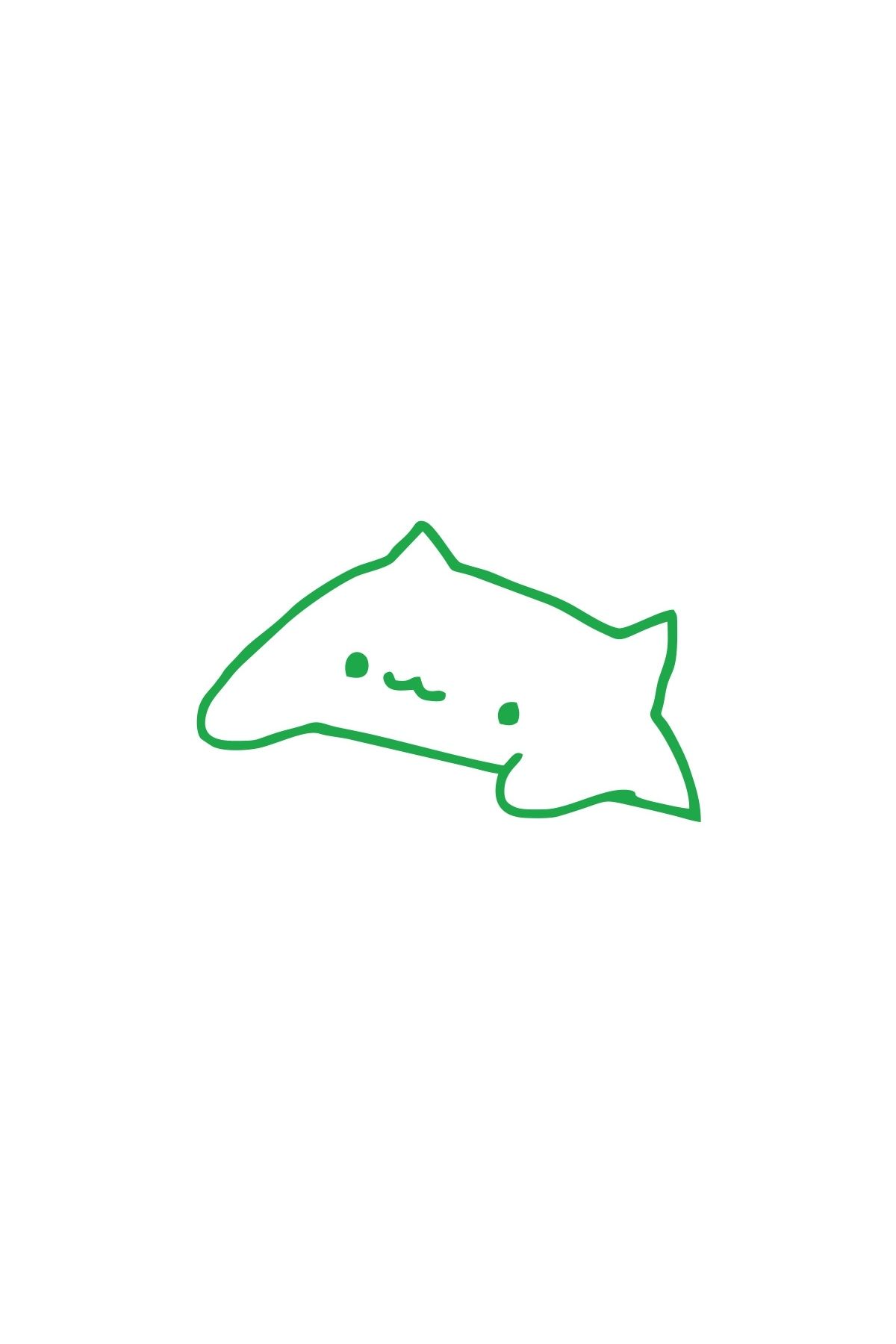 Reysa Tasarım Sevimli Kedi Araba Sticker 17x17 Cm Yeşil