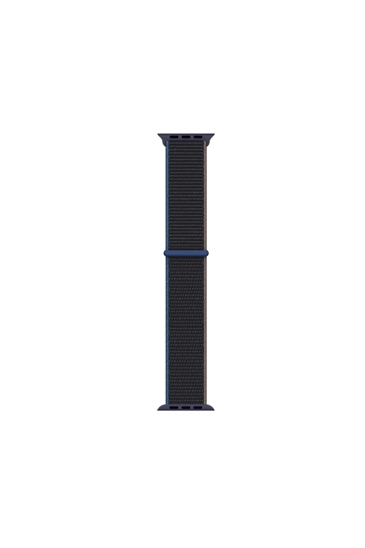Kılıfist Watch 7 41mm Kordon Band-03 Serisi Hasır Strap Kayış-Charceal