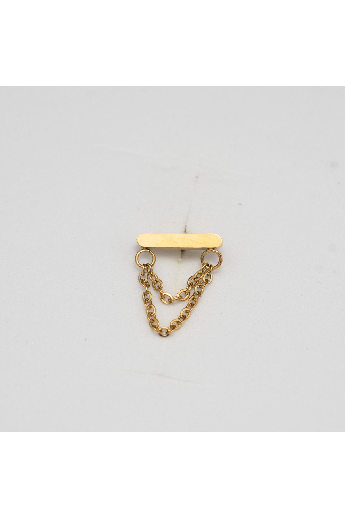 Piercing by Sever ZİNCİRLİ MODEL ÇELİK PIERCING… GÜMÜŞ/SILVER RENKLİ (TARGUS HELIX CONCH FLAT)