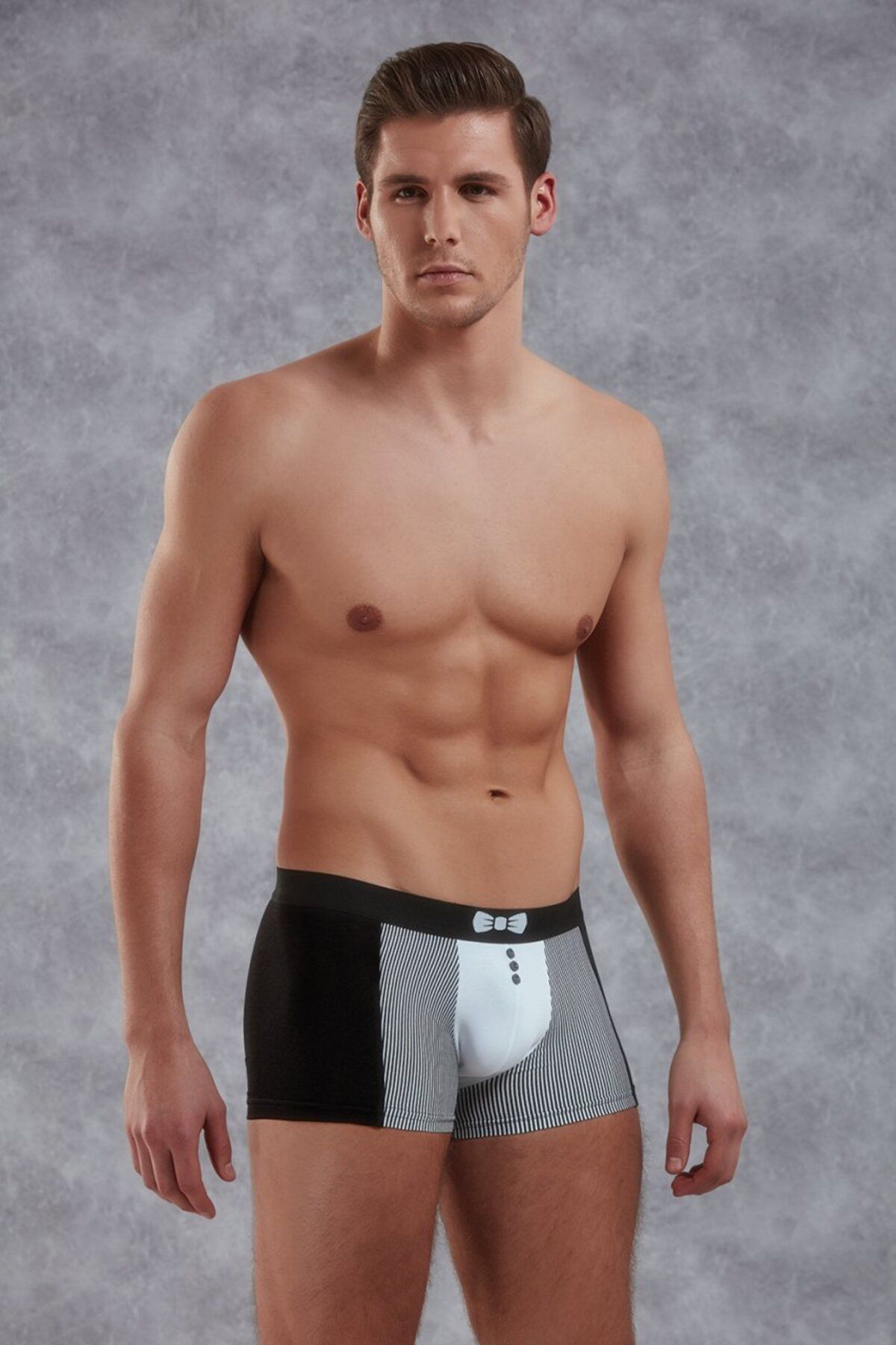 NazikEndam Dore anse Erkek Modal Çok Renkli Baskılı Torbalı Normal Paça Boxer 1855