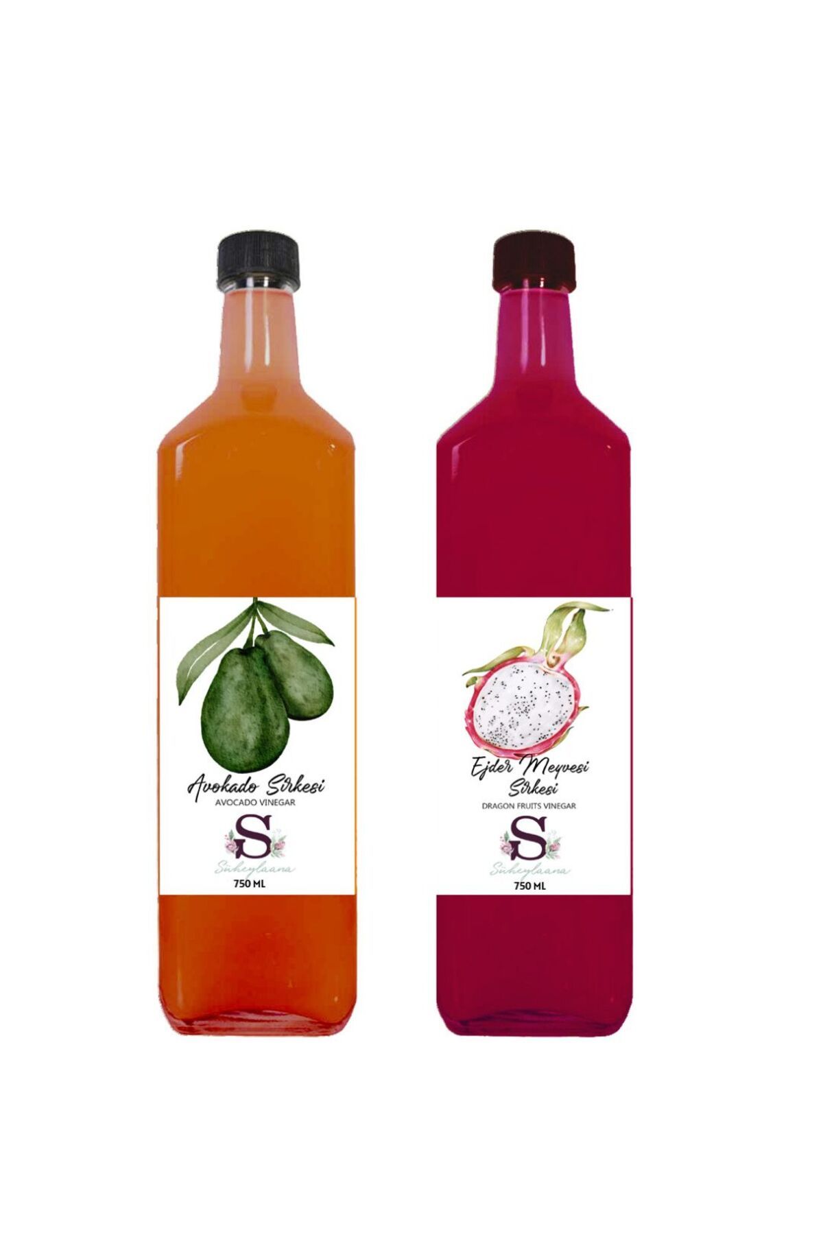 Süheylaana Doğal Avokado Sirkesi 750 Ml - Doğal Ejder Meyvesi Sirkesi 750 Ml