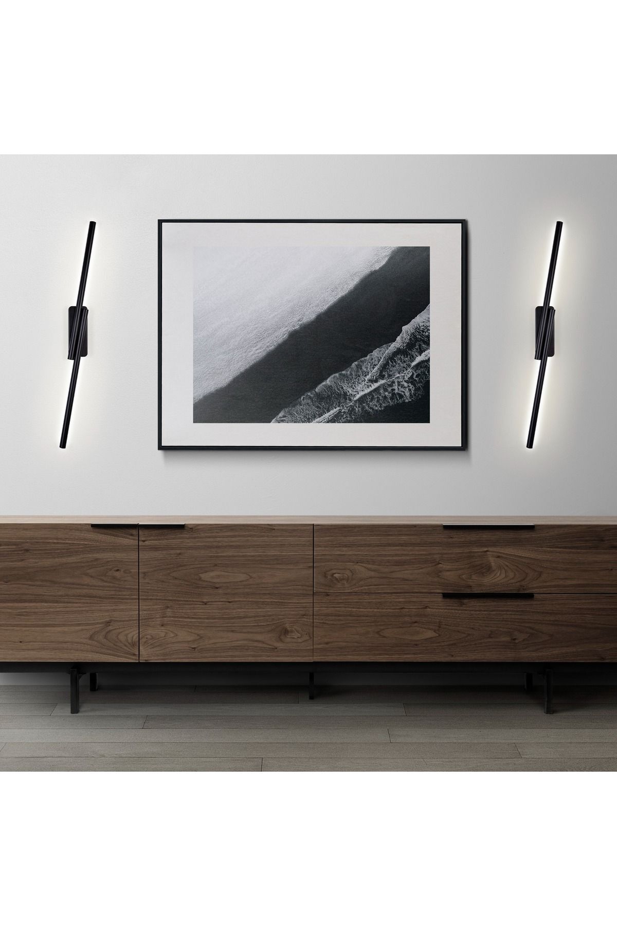 SerenityHaven ÇAPRAZ LED DUVAR APLİĞİ 90 CM