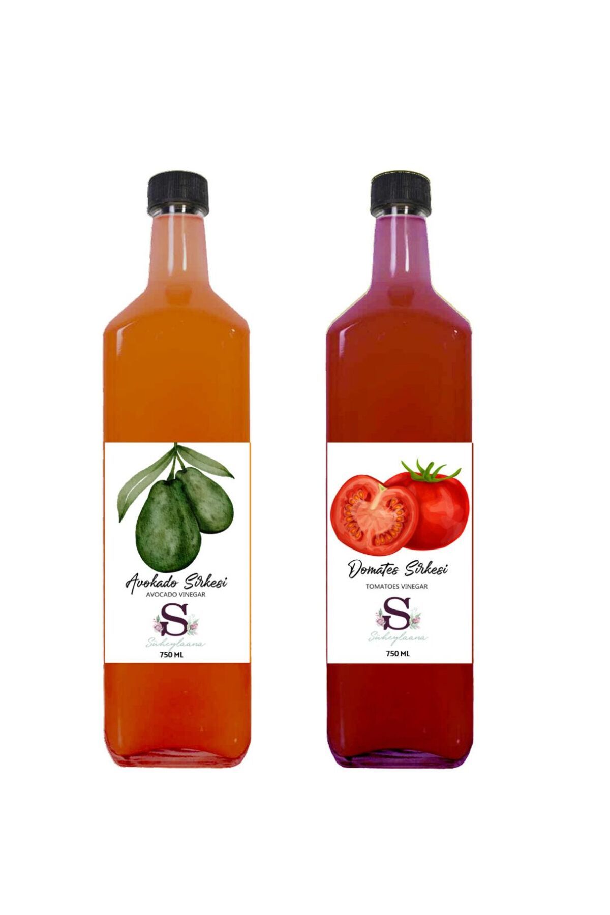 Süheylaana Doğal Avokado Sirkesi 750 Ml - Doğal Domates Sirkesi 750 Ml