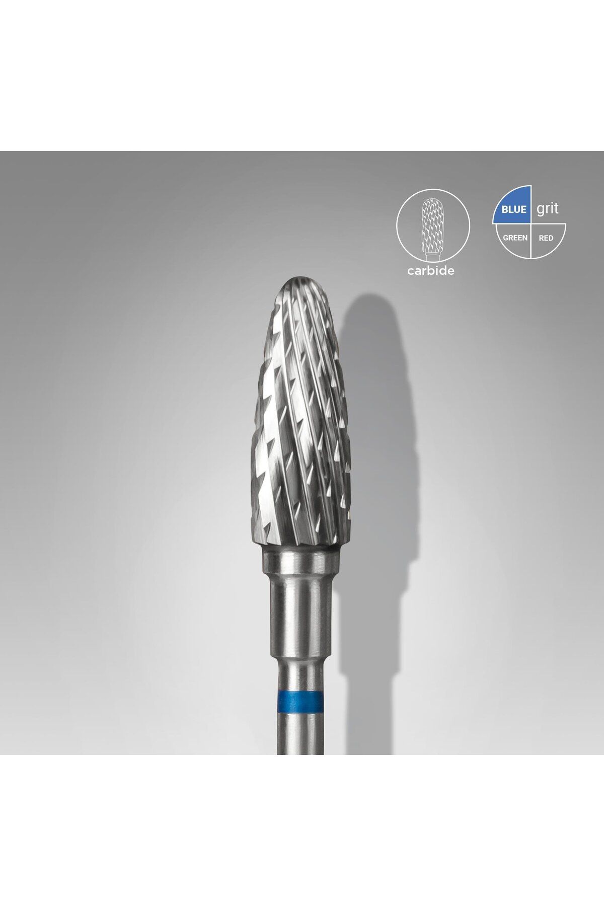 STALEKS Sert Alaşım Mısır Freze, Mavi, Çap 5 mm / Çalışma Kısmı 13 mm