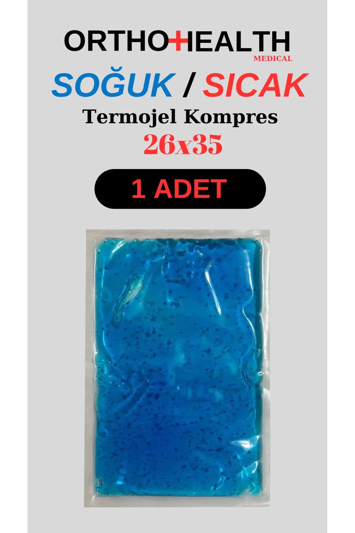 orthohealthmedical Termojel Soğuk Sıcak Kompres Jel Buz Paket (1 Adet 26x35cm)