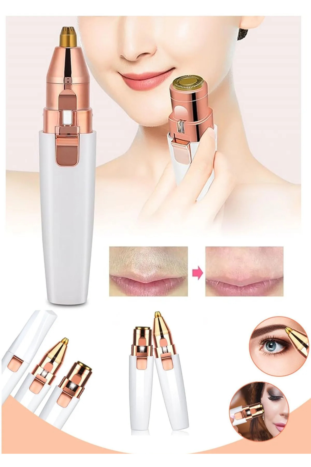  ابزار سریع اصلاح ابرو و سبیل - موچین شارژی - اپیلاتور ابرو و سبیل - اپیلاتور صورت — epilatorepilation2heading2026  — تصویر 3 از 3