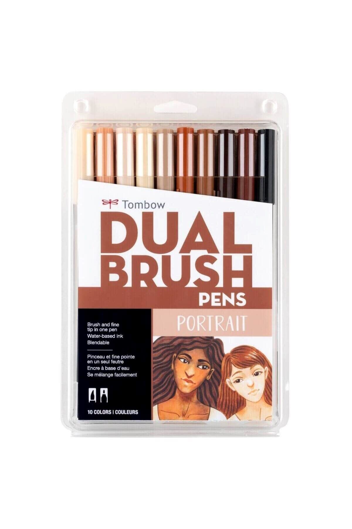 Tombow Abt Dual Brush Pen Grafik Kalemi 10'lu Set - Portrait