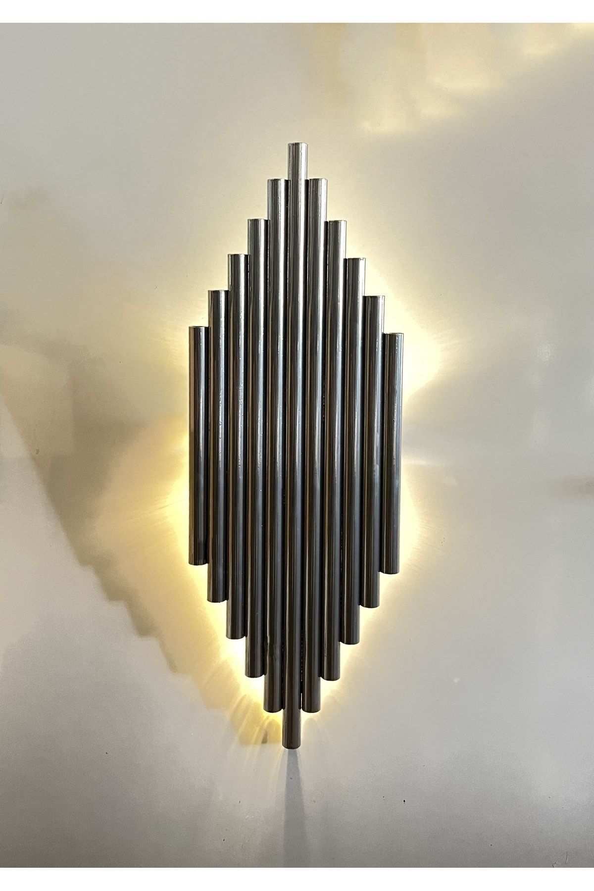 SerenityHaven Taç Mahal Silver Metal Dekoratif Pilli Aplik - Pil Hediyedir.