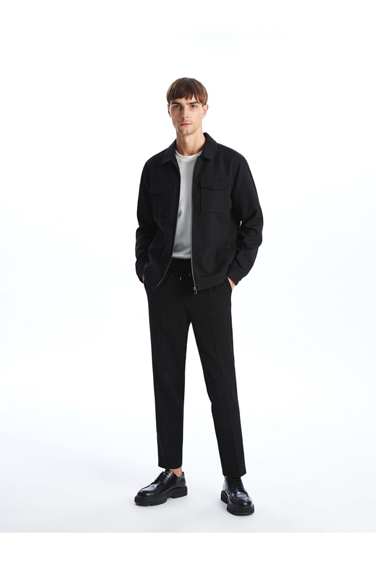 LC Waikiki Slim Fit Gömlek Yaka Erkek Ceket görsel 2