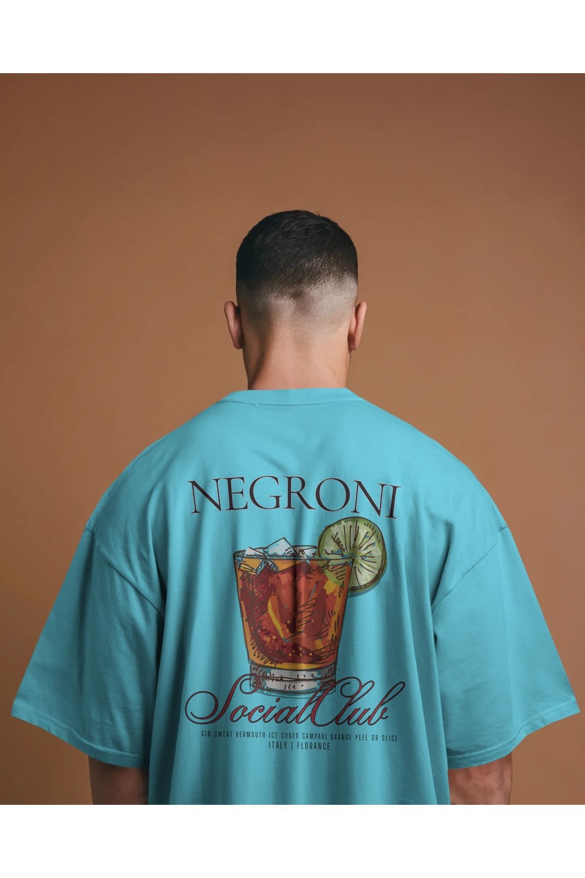 Etiole Negroni - Oversize Tişört | Unisex Tişört | Rahat Kesim