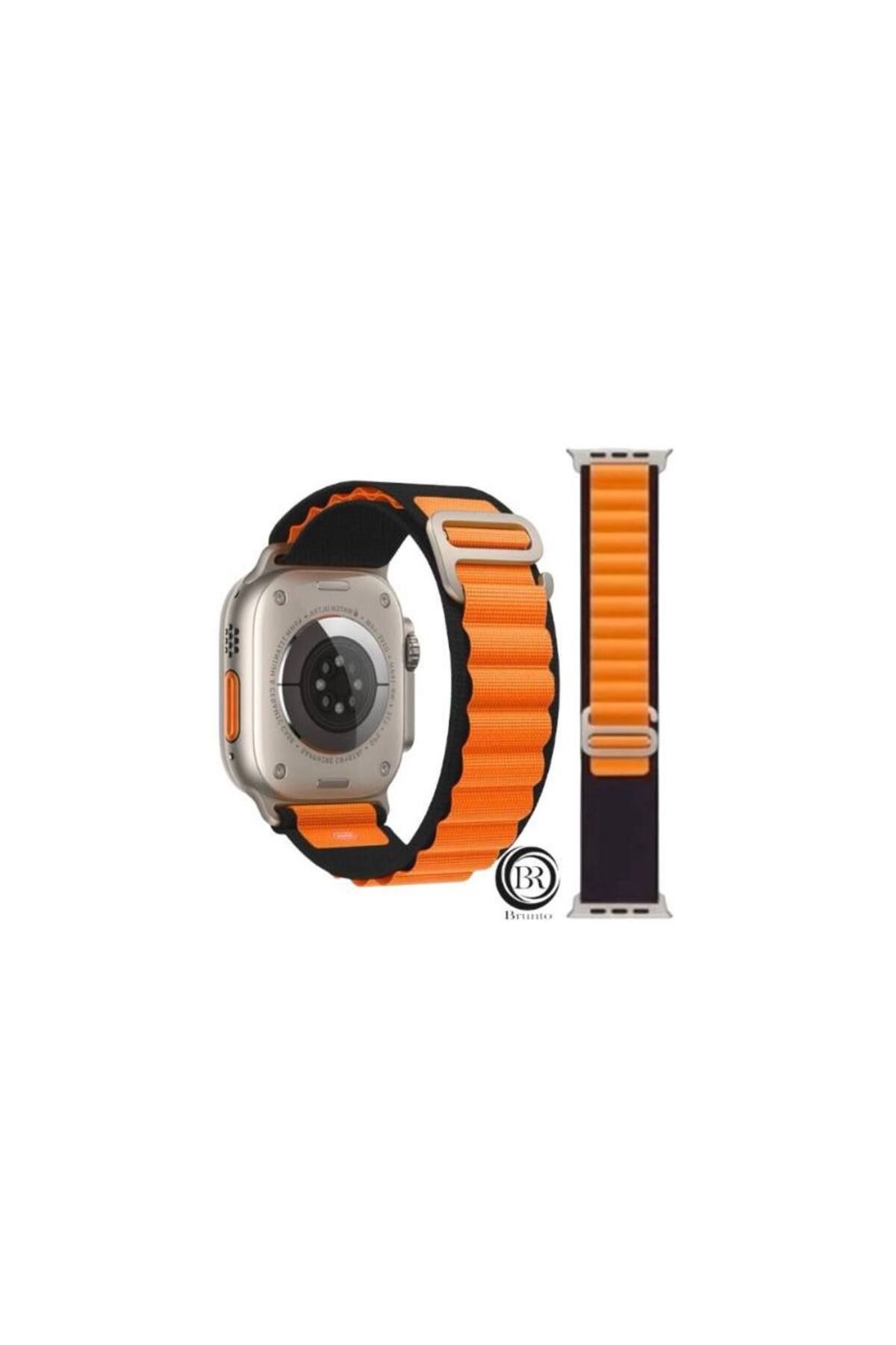 Bruntoo BR Apple Watch Series Ultra 10/9/8/7/6/5/4/SE/3/2/1 49mm-46mm-45mm-44mm-42mm Uyumlu Alpine Loop kordon