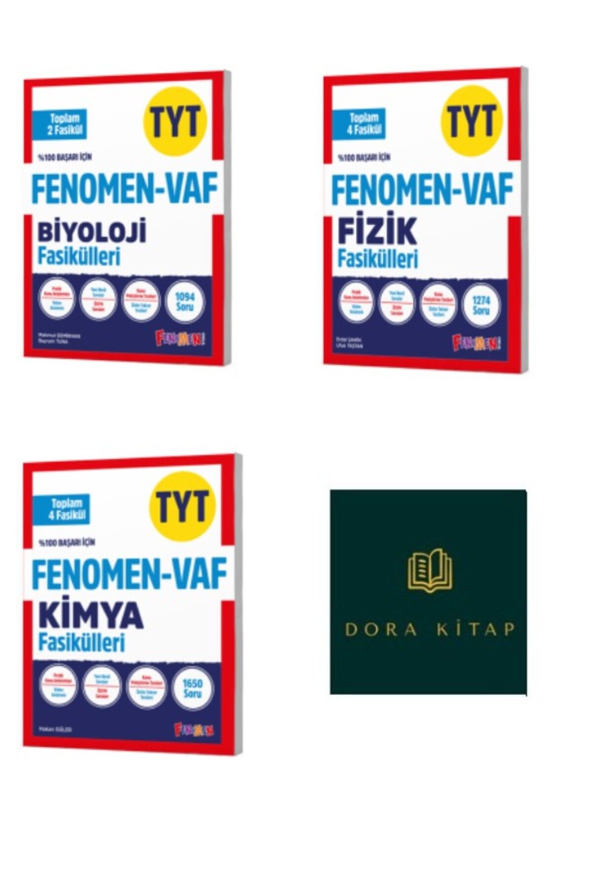 Fenomen Yayıncılık FENOMEN TYT VAF FİZİK, KİMYA ve BİYOLOJİ FASİKÜL SETİ