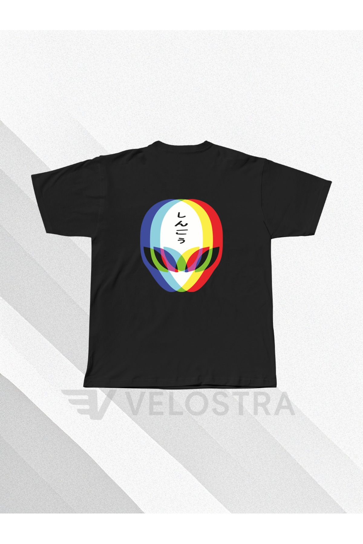 Velostra Unisex Uzaylı baskılı Oversize T-shirt