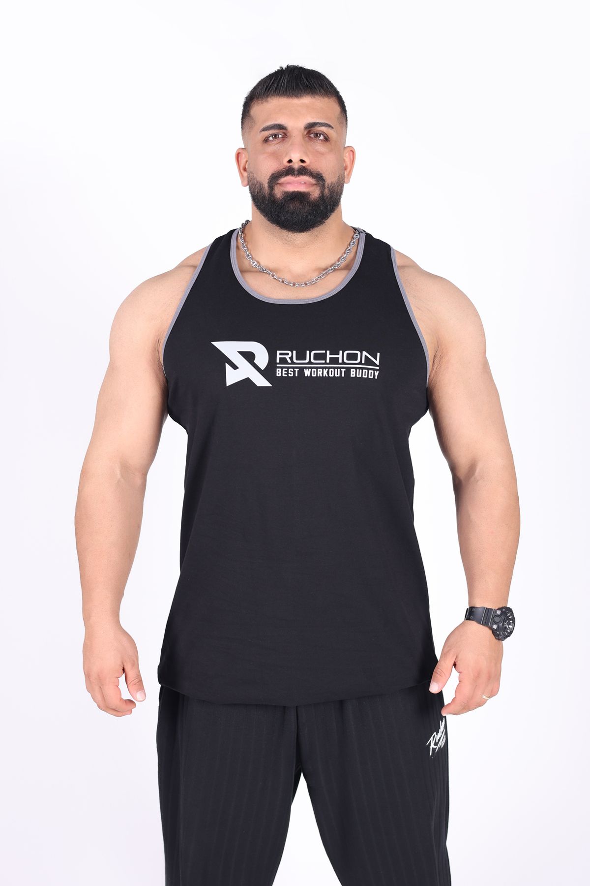 RUCHON NUTRITION Ruchon Sports Tank Top ATHLET Fitness Erkek Atlet | BEST WORKOUT | Spor & Antrenman Bodybuilding