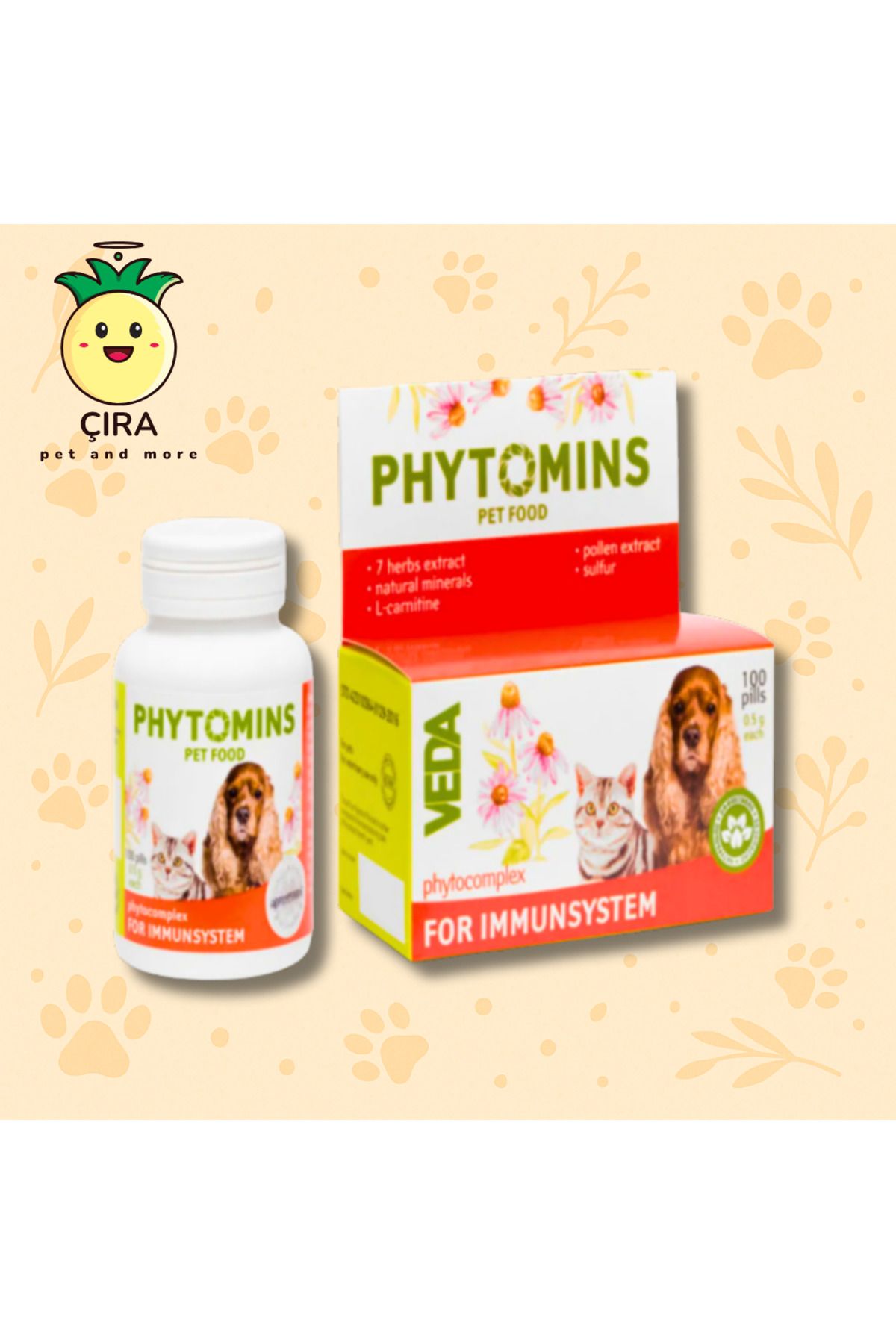 Vedavet PHYTOMINS for IMMUNSYSTEM